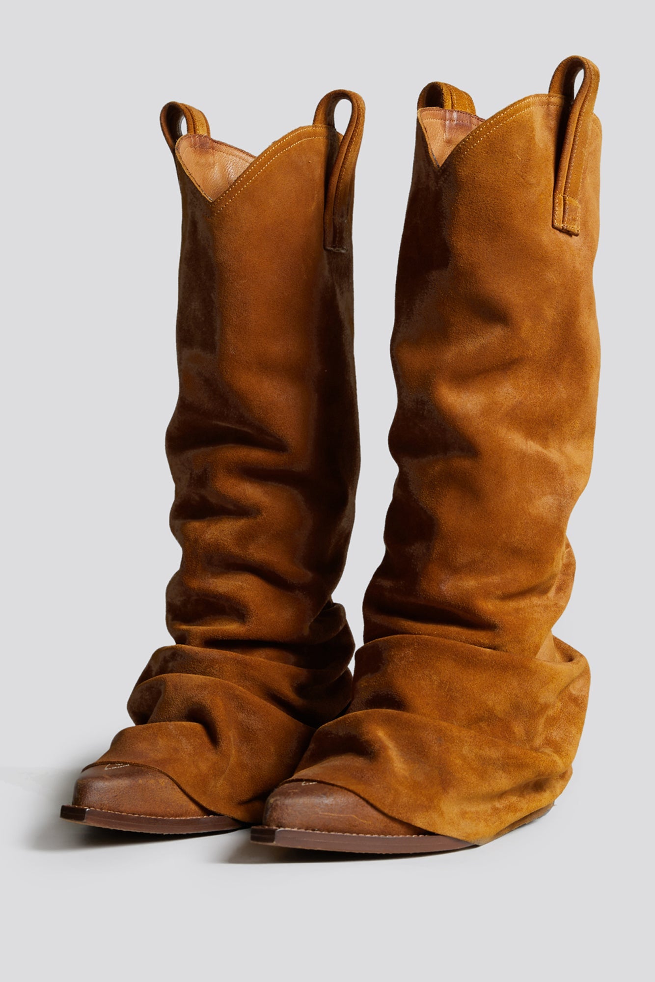 MID COWBOY BOOT LIGHT BROWN R13