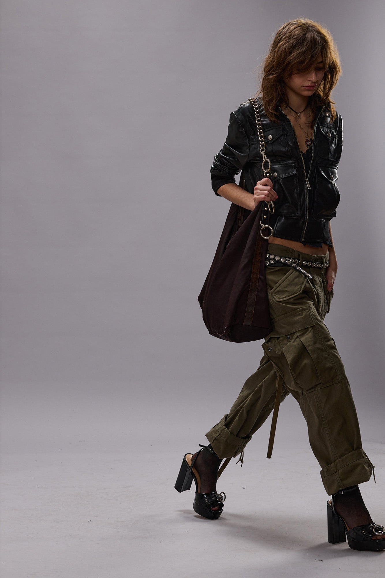 CROPPED CARGO - VINTAGE OLIVE DRAB