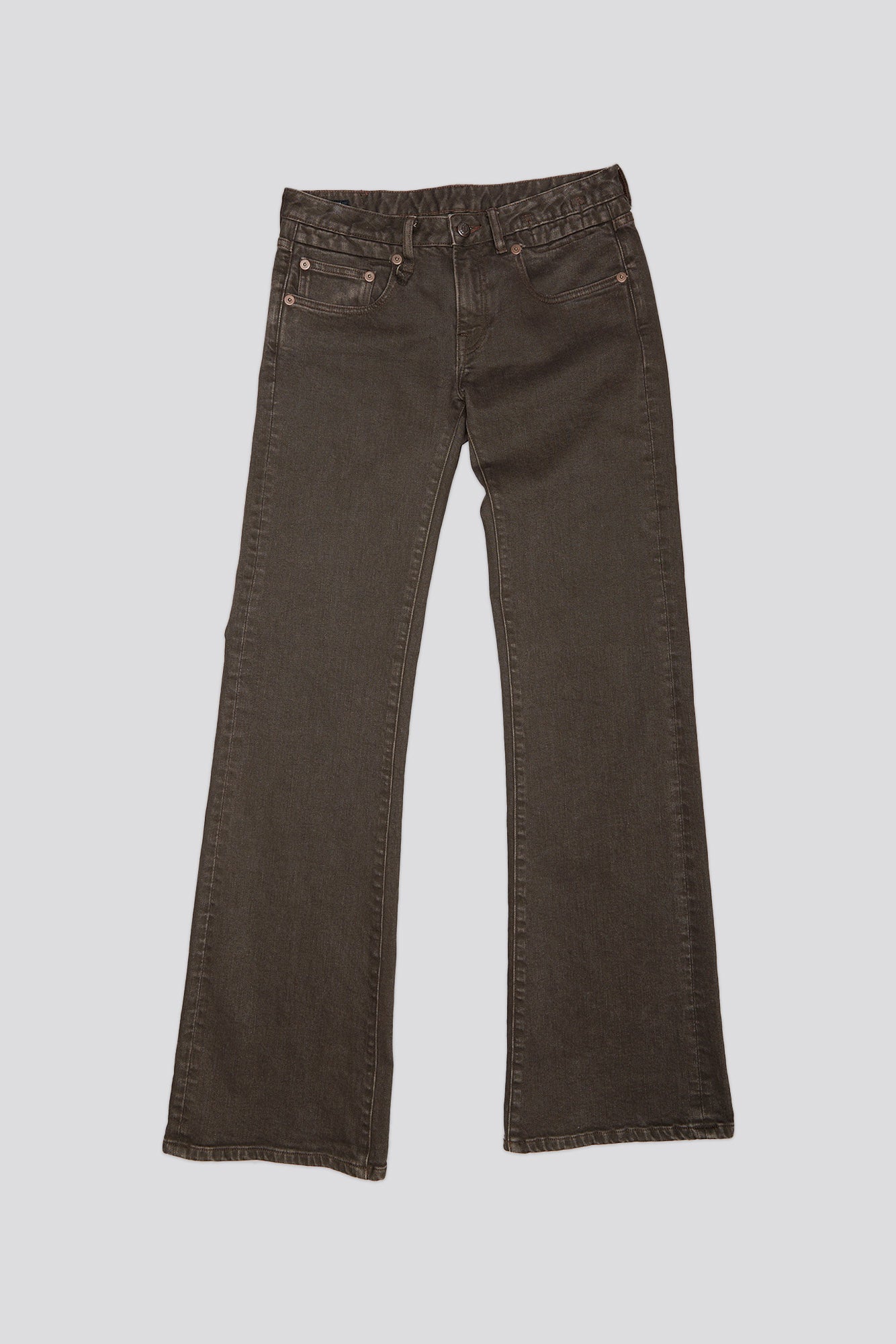 BOY FLARE JEAN - CHOCOLATE BROWN STRETCH - R13