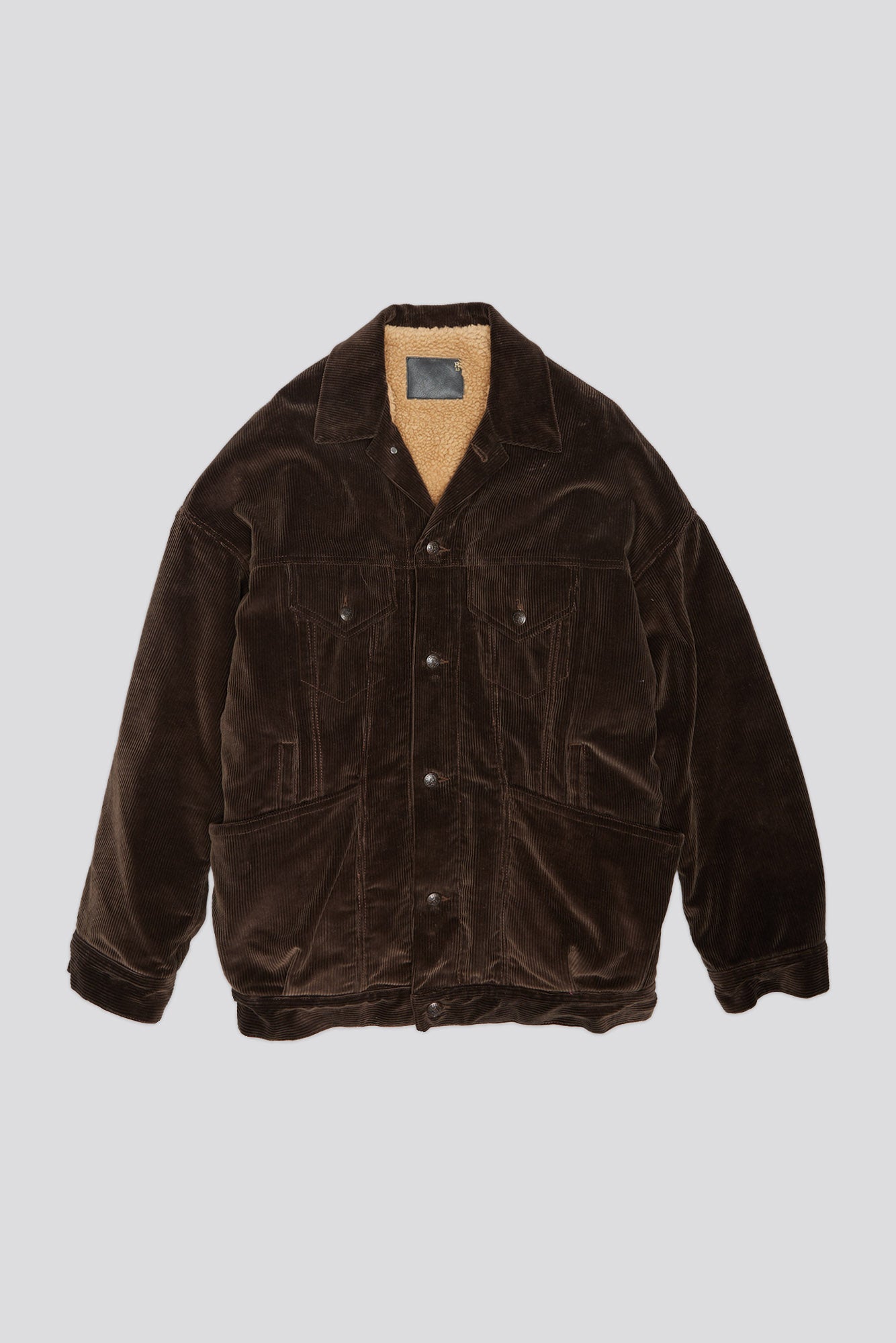 LACEY TRUCKER JACKET - DARK CHOCOLATE CORDUROY