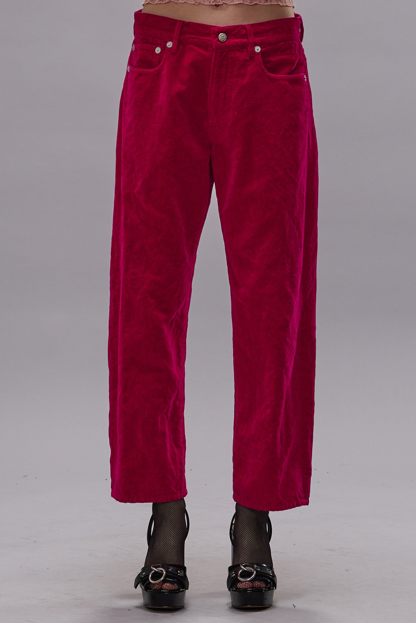 BOYFRIEND JEAN - RASPBERRY VELVET