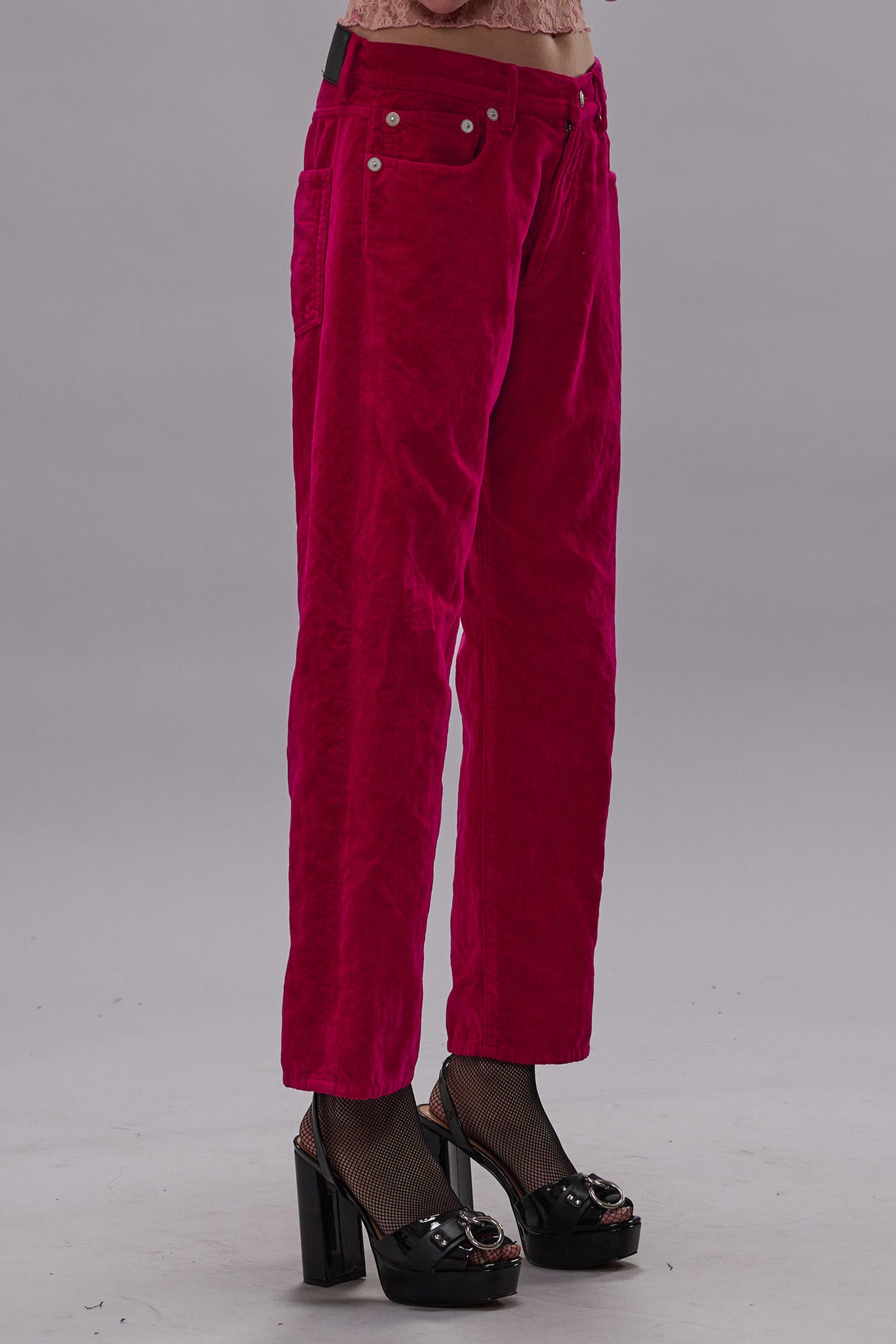 BOYFRIEND JEAN - RASPBERRY VELVET