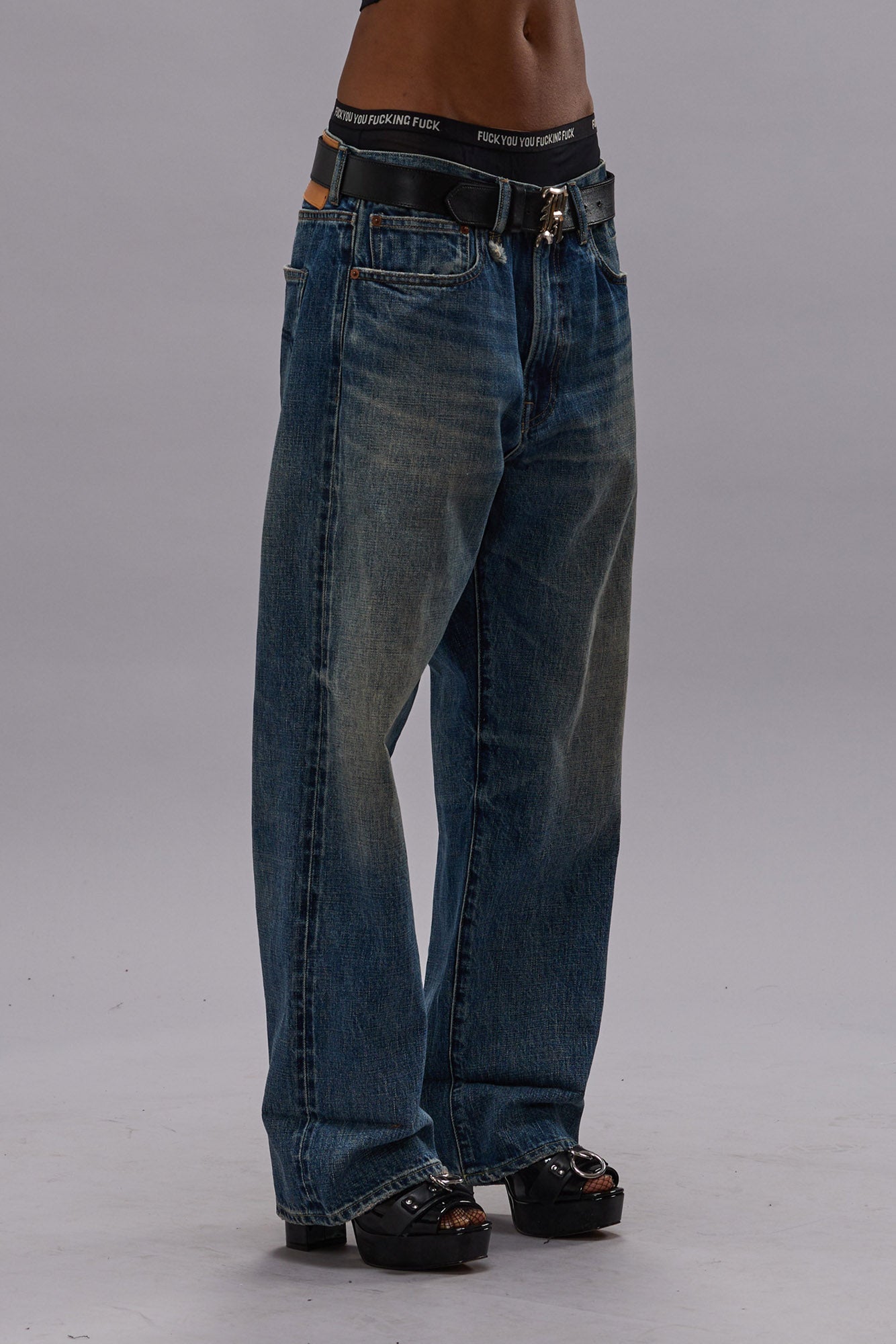 CUFFED X-BOYFRIEND JEAN - ASPEN SELVEDGE BLUE