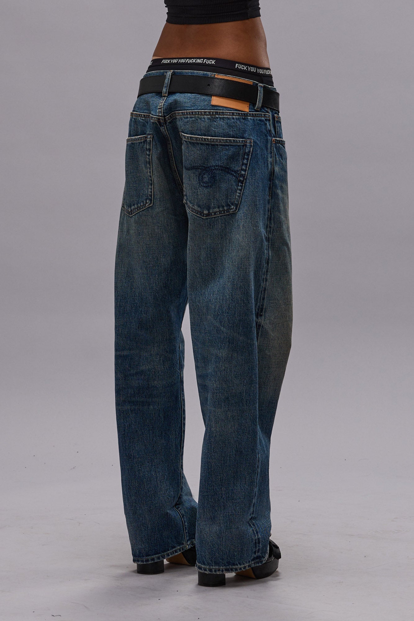 CUFFED X-BOYFRIEND JEAN - ASPEN SELVEDGE BLUE