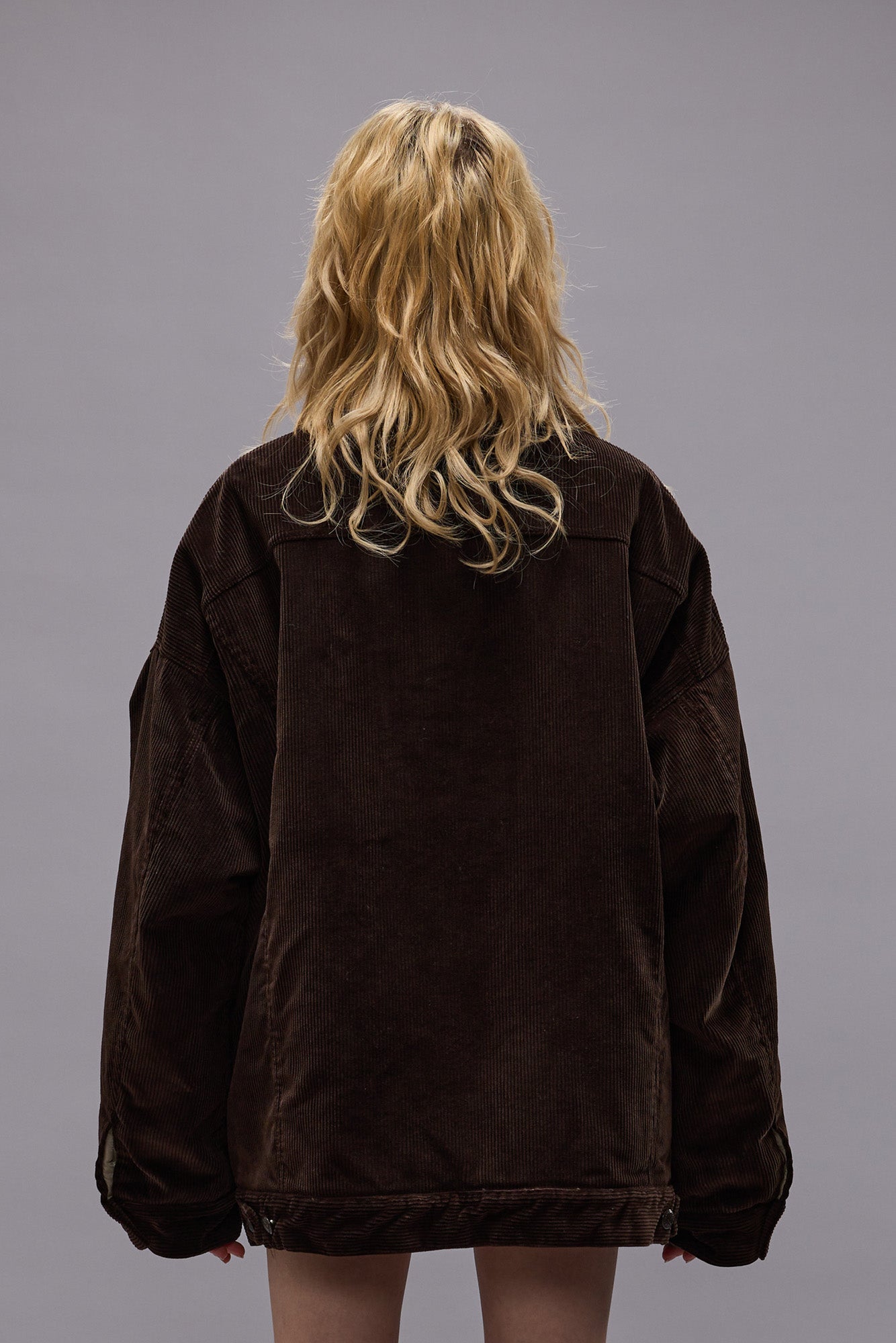 LACEY TRUCKER JACKET - DARK CHOCOLATE CORDUROY