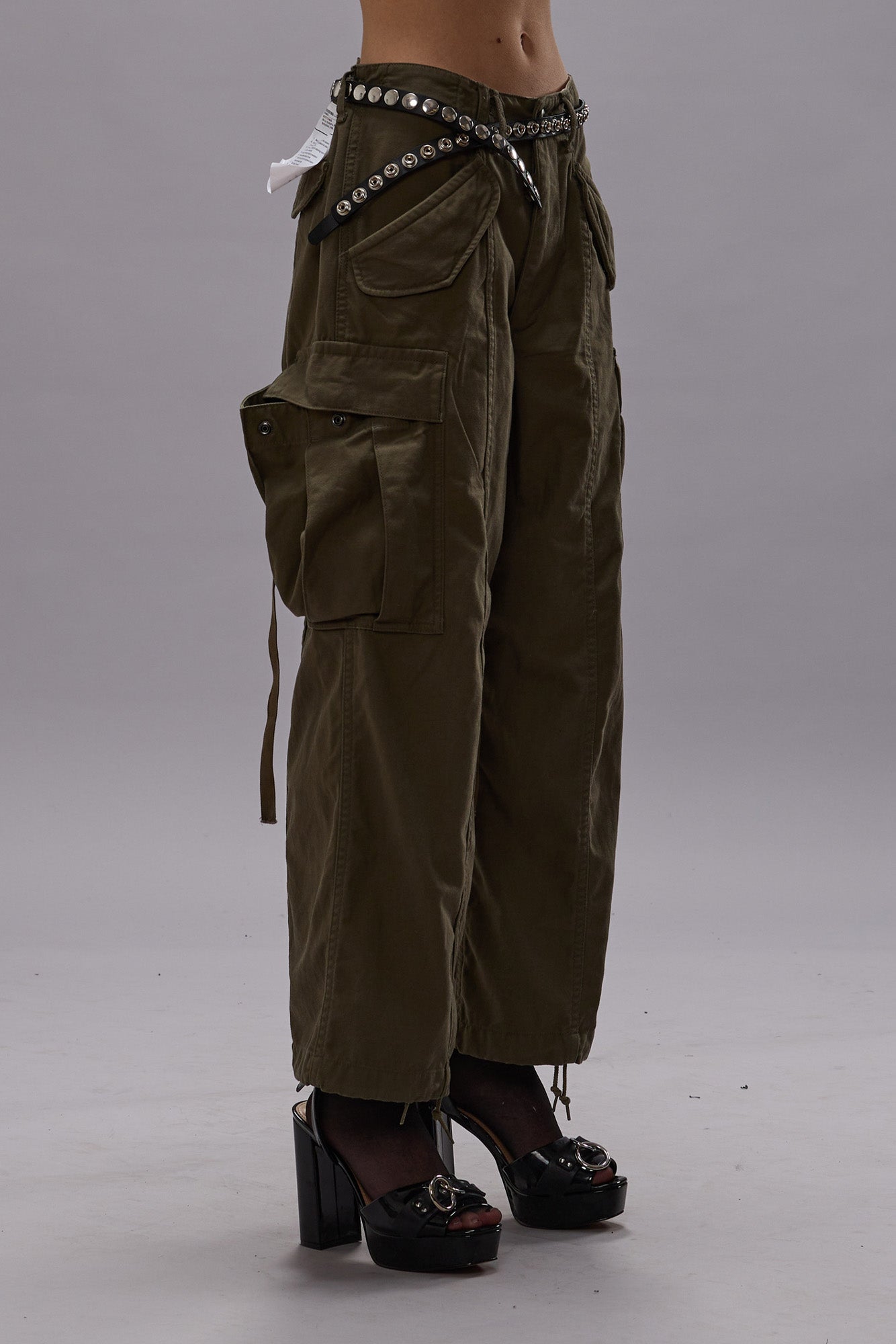 CROPPED CARGO - VINTAGE OLIVE DRAB