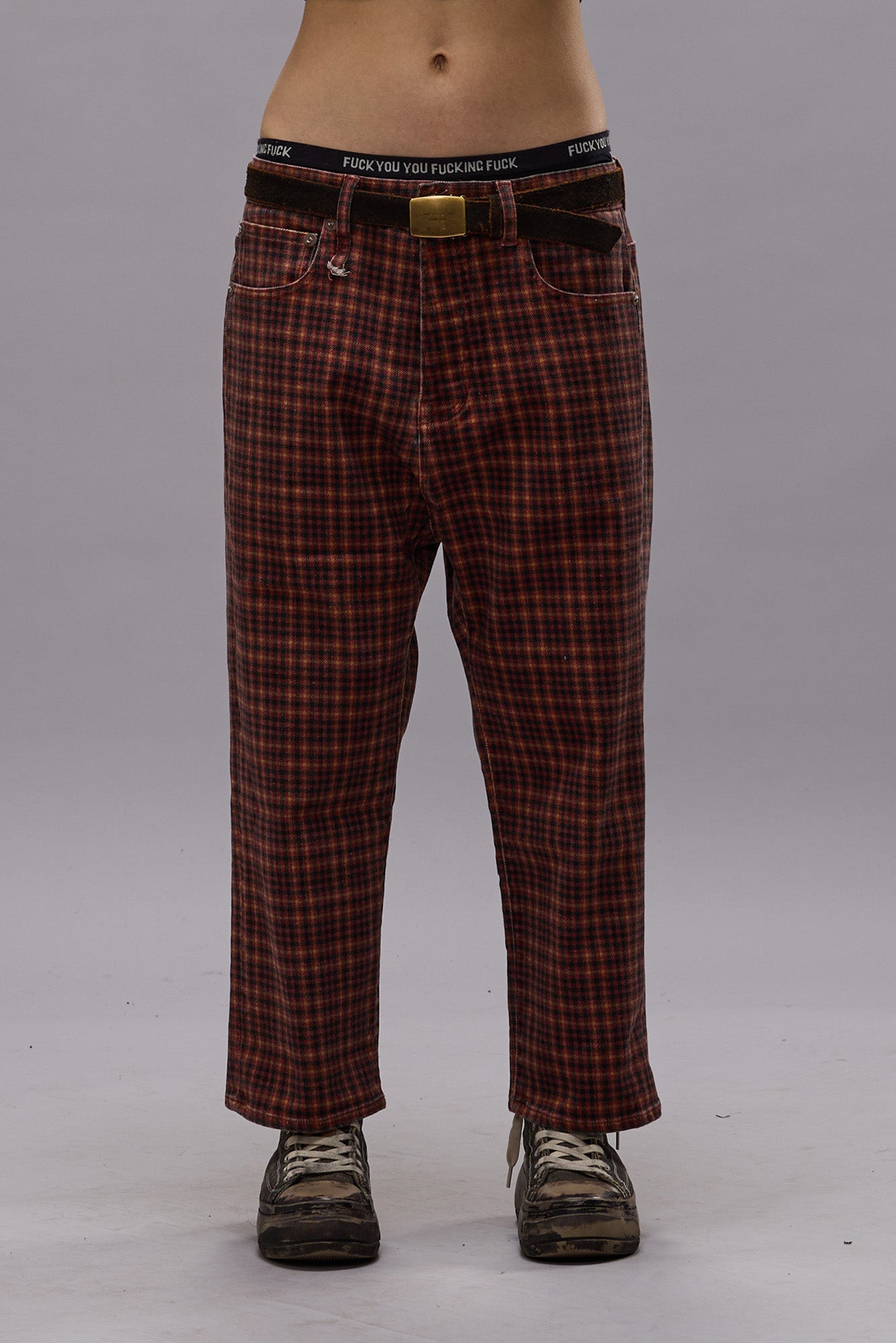 TAILORED DROP - PRINTED AUBURN PLAID