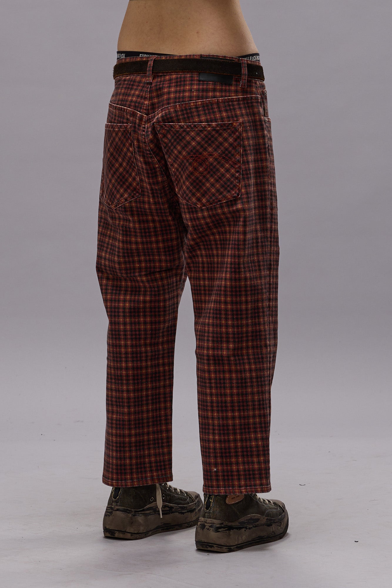 TAILORED DROP - PRINTED AUBURN PLAID