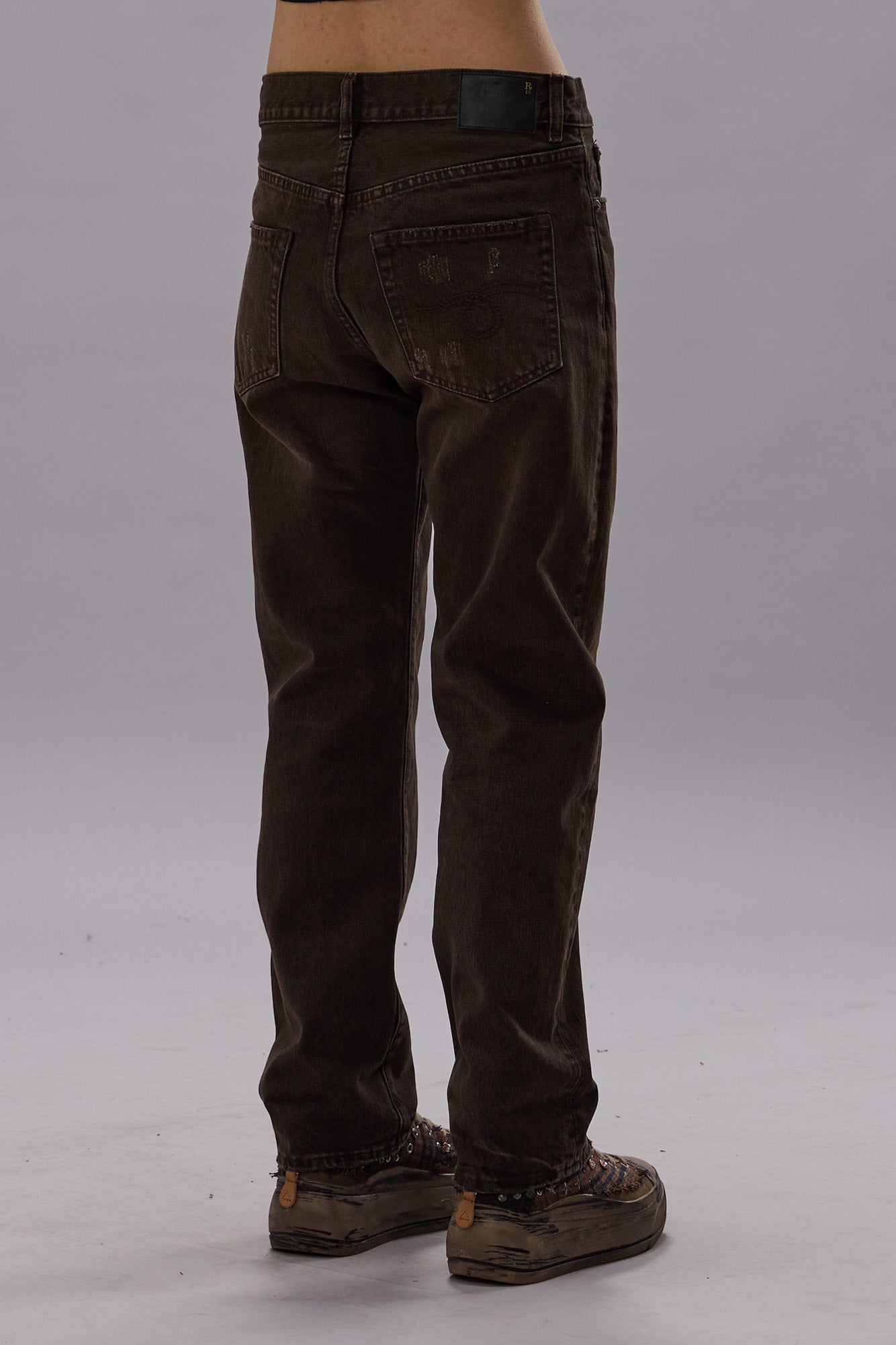 BOYFRIEND JEAN - VINTAGE CHOCOLATE BROWN