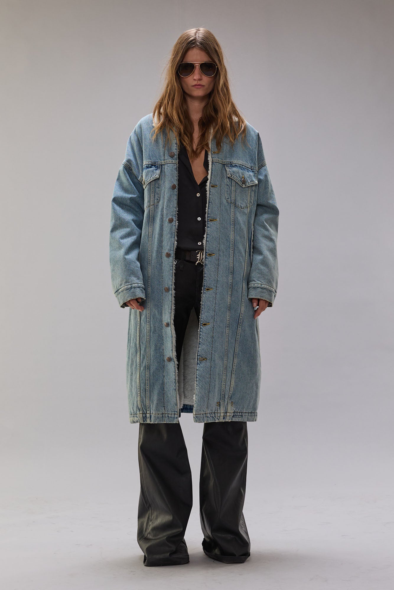 LYLE TRUCKER COAT - SLATE BLUE