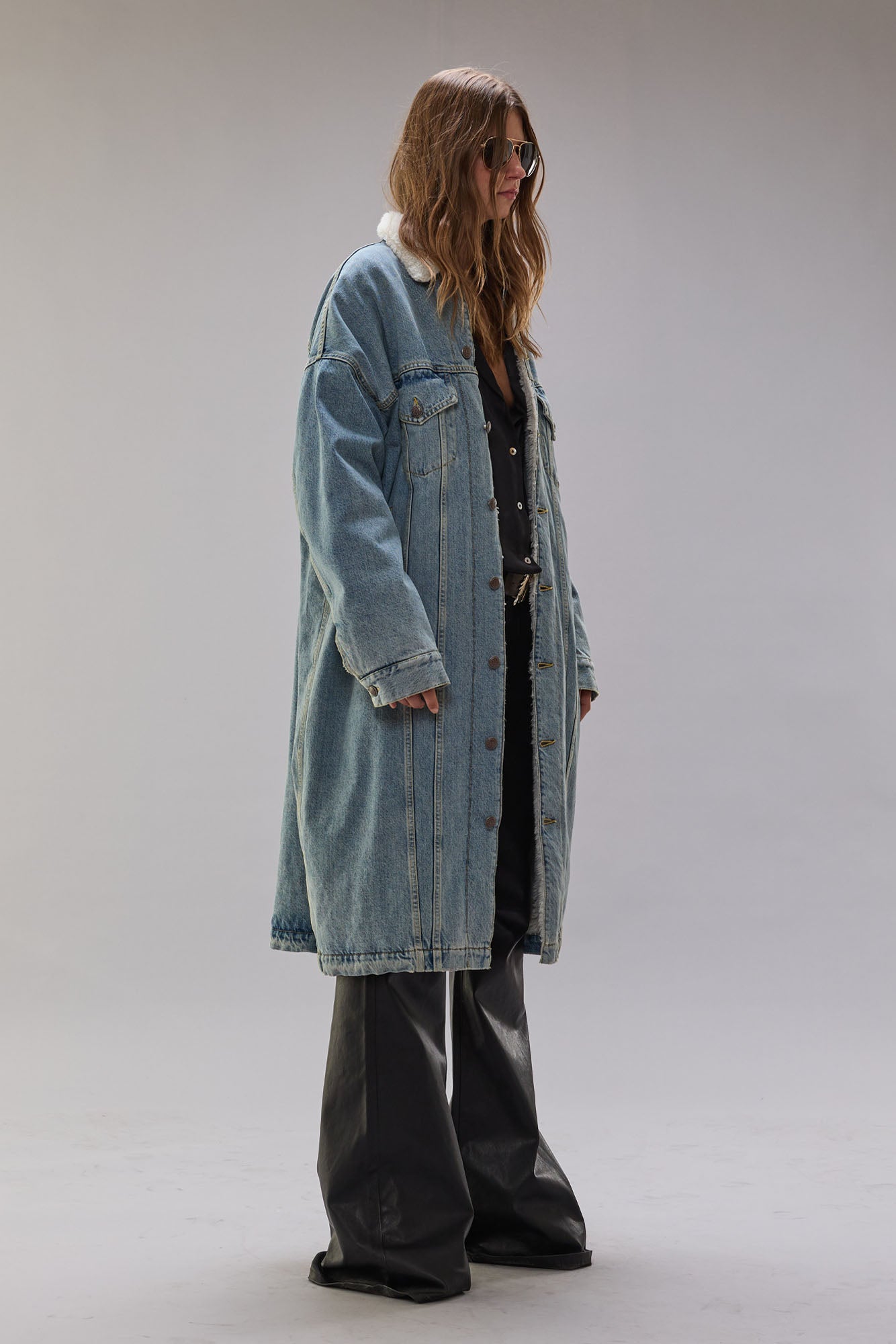 LYLE TRUCKER COAT - SLATE BLUE