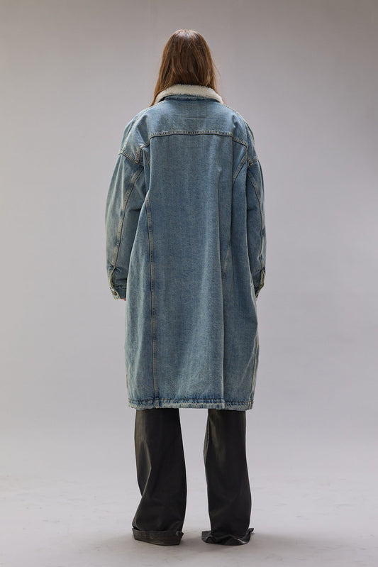 LYLE TRUCKER COAT - SLATE BLUE