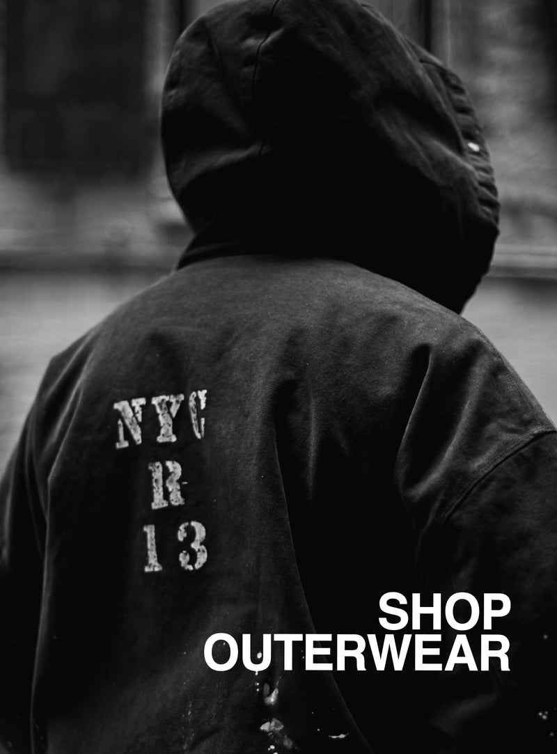 R13 Black 'New York' Hoodie