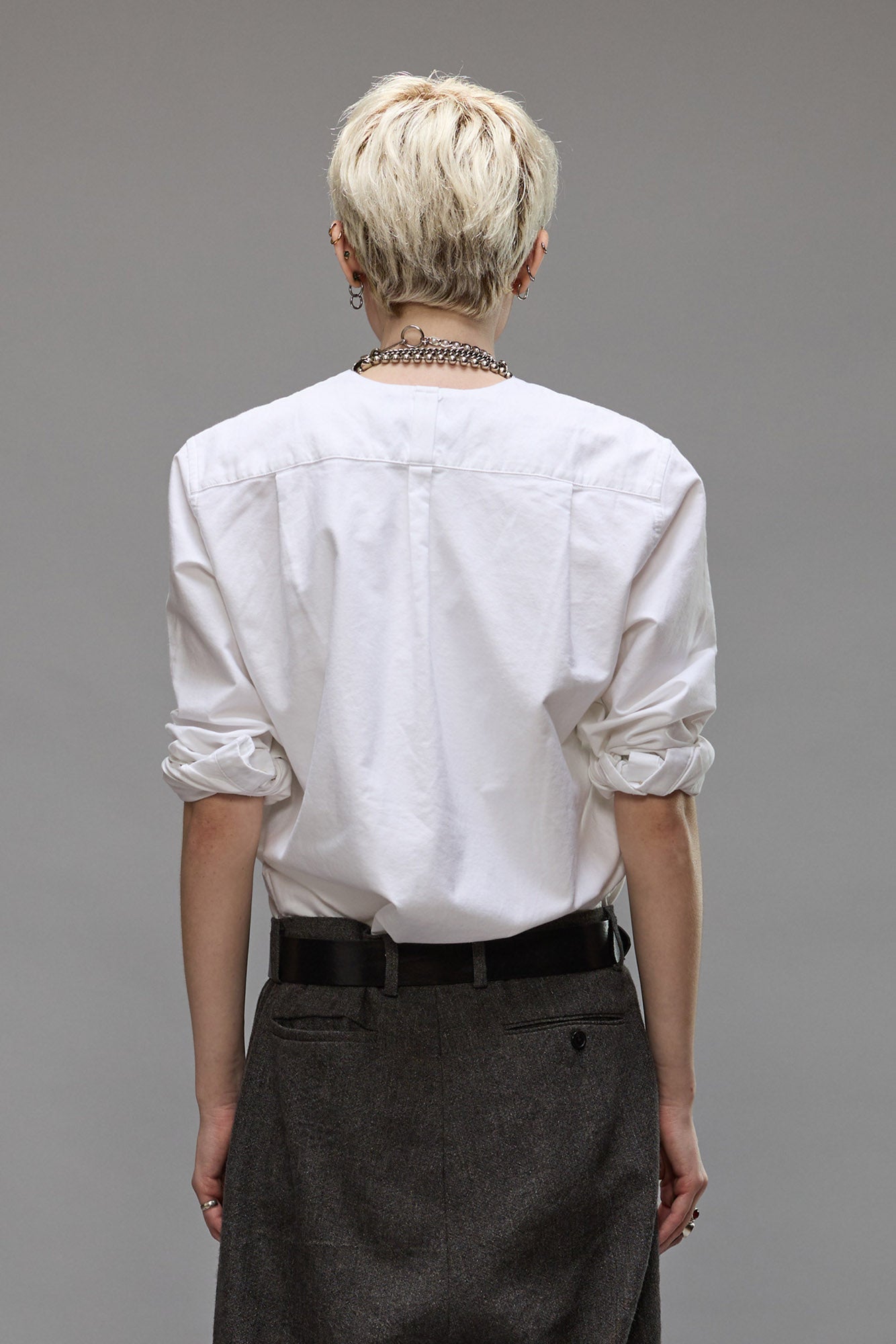 FOLDBACK SHIRT - OXFORD WHITE - R13