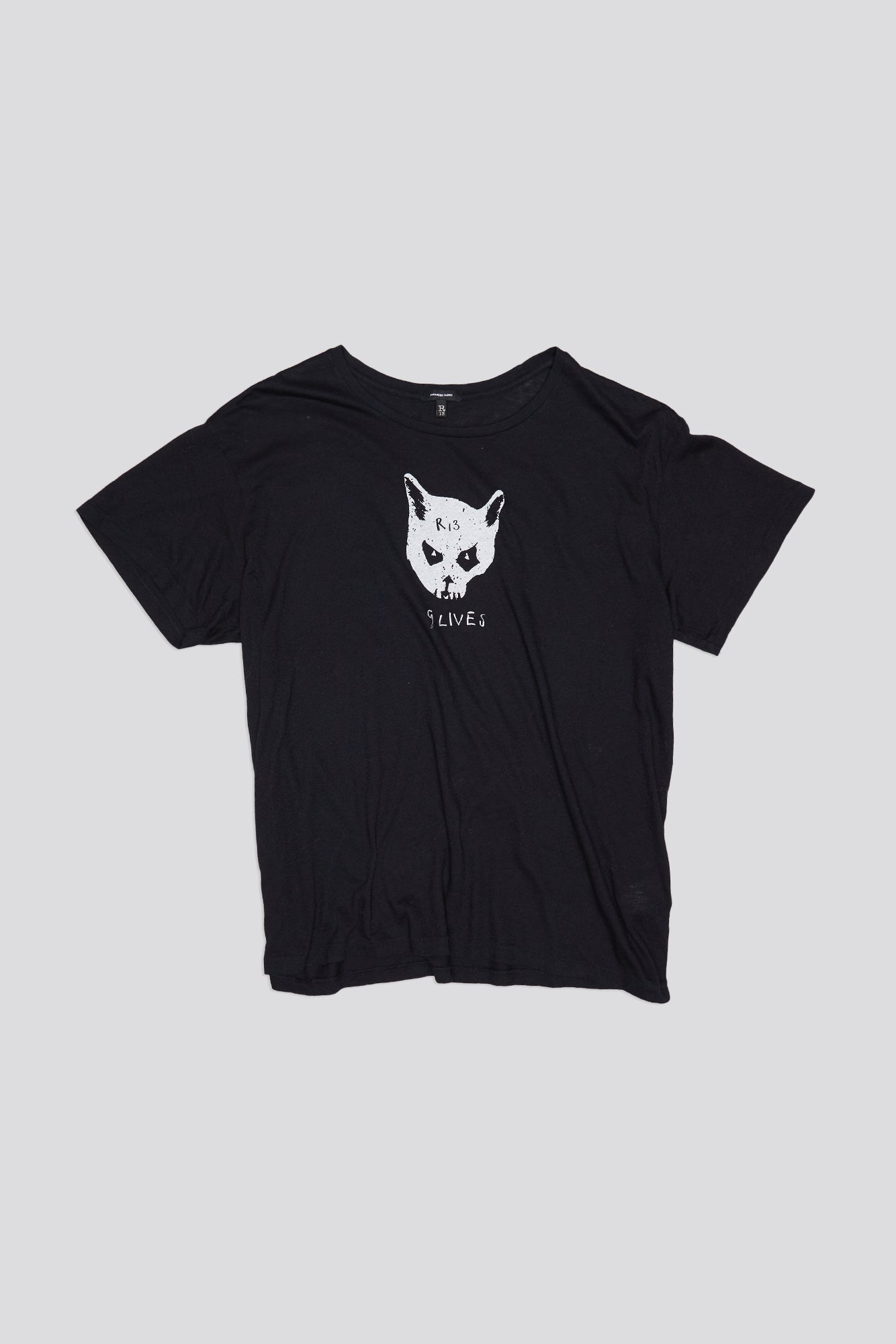 NINE LIVES BOY TEE - BLACK - R13