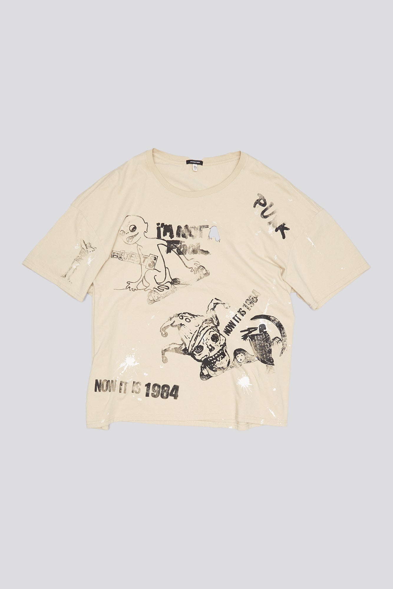 RELAXED STAMP TEE - SPLATTERED KHAKI - R13