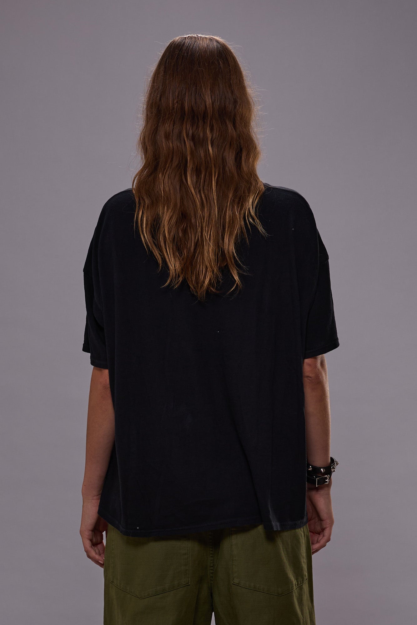 RELAXED CASHMERE T - BLACK