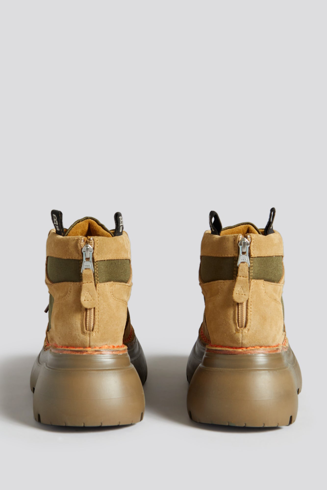 BULKY TRAILBLAZER HIKING BOOT - BROWN AND OLIVE - R13