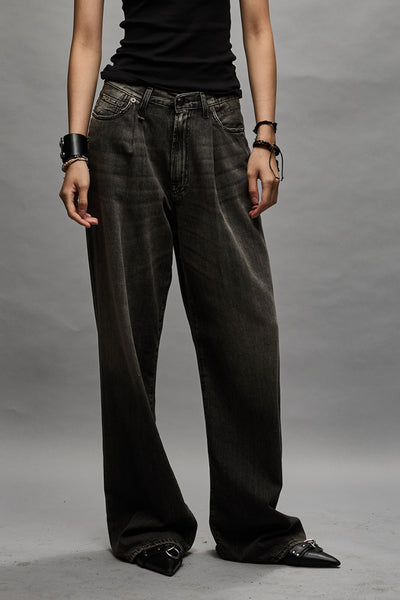 R13 Ellery wide-leg jeans - Grey