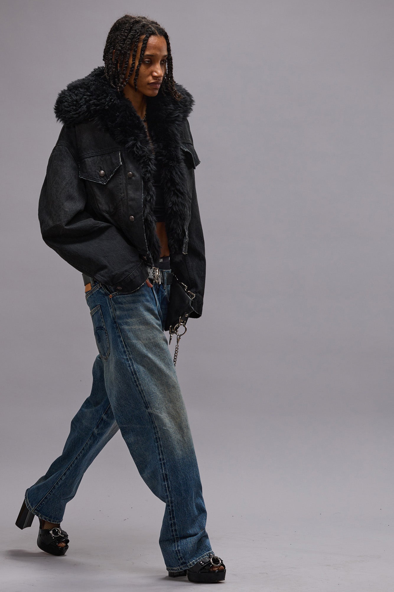 CUFFED X-BOYFRIEND JEAN - ASPEN SELVEDGE BLUE