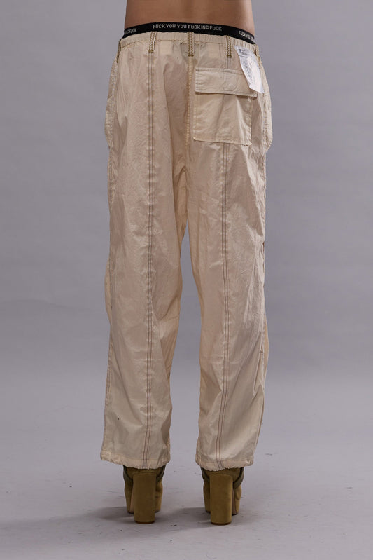 BALLOON PANTS WITH DOUBLE SEAM - CREAM - R13