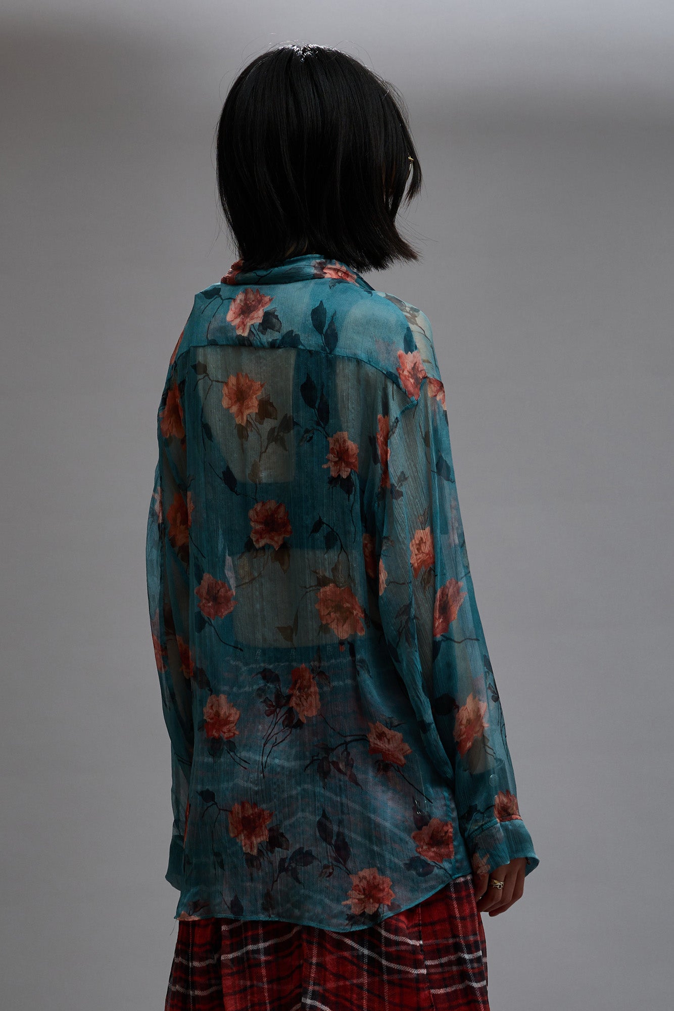 BELLOW POCKET RELAXED SHIRT - BLUE FLORAL - R13