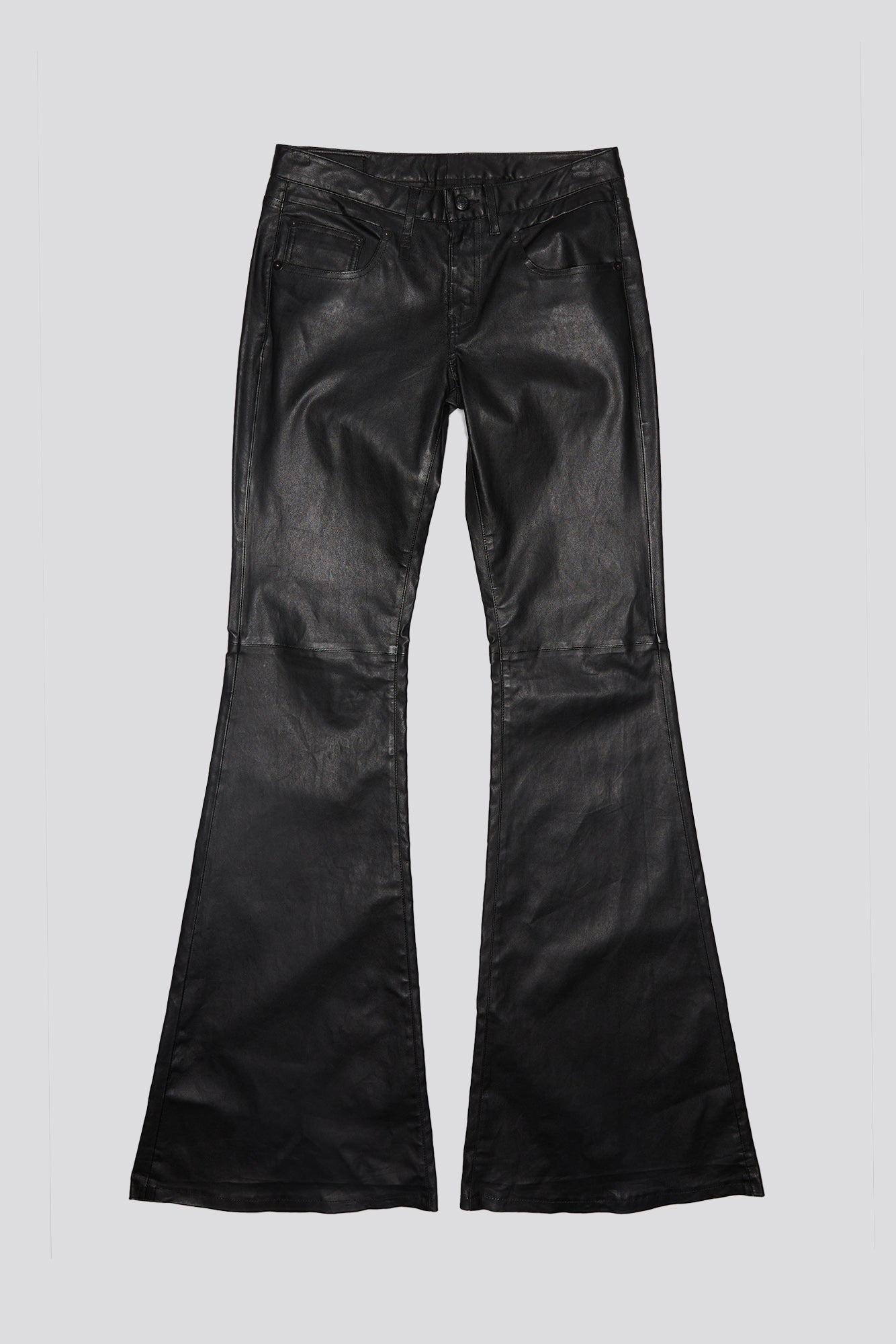 BOY FLARE LEATHER PANT - BLACK - R13