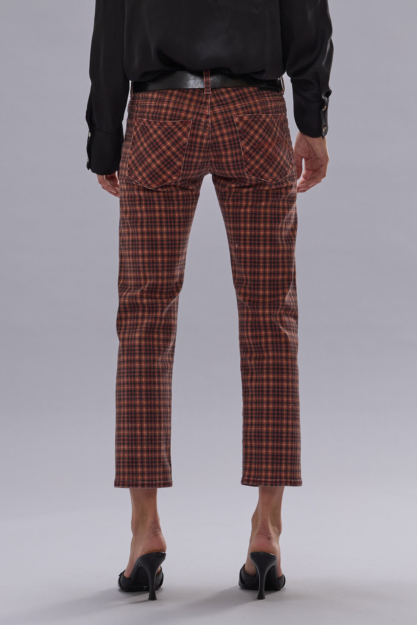 BOY STRAIGHT - PRINTED AUBURN PLAID - R13