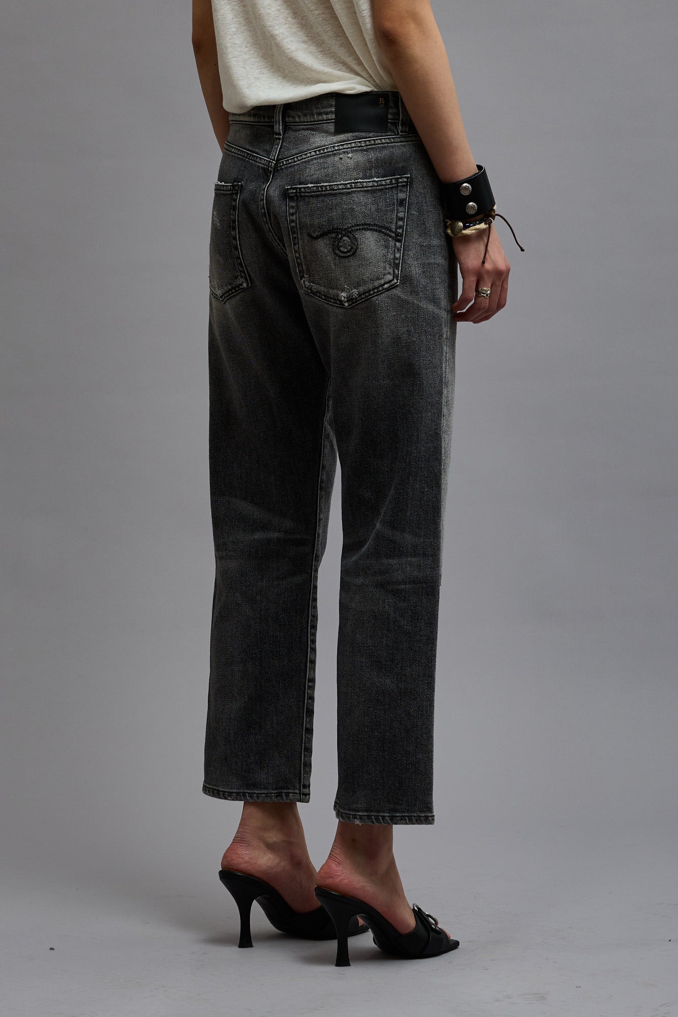 BOYFRIEND JEAN - VINTAGE GREY - R13