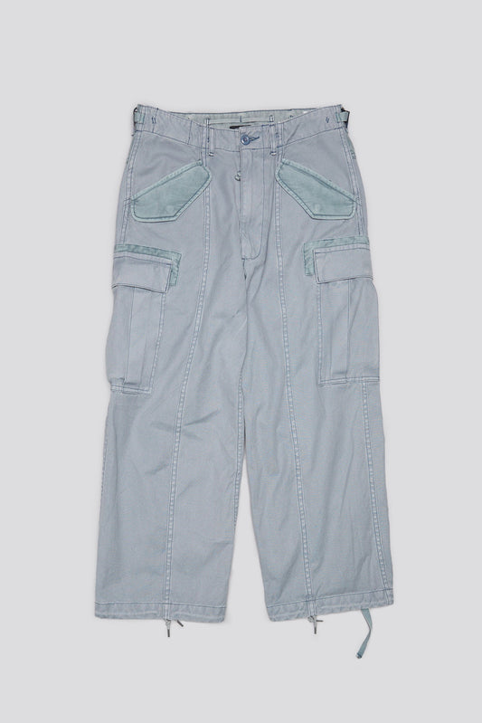 CROPPED CARGO - FADED STEEL BLUE CANVAS - R13