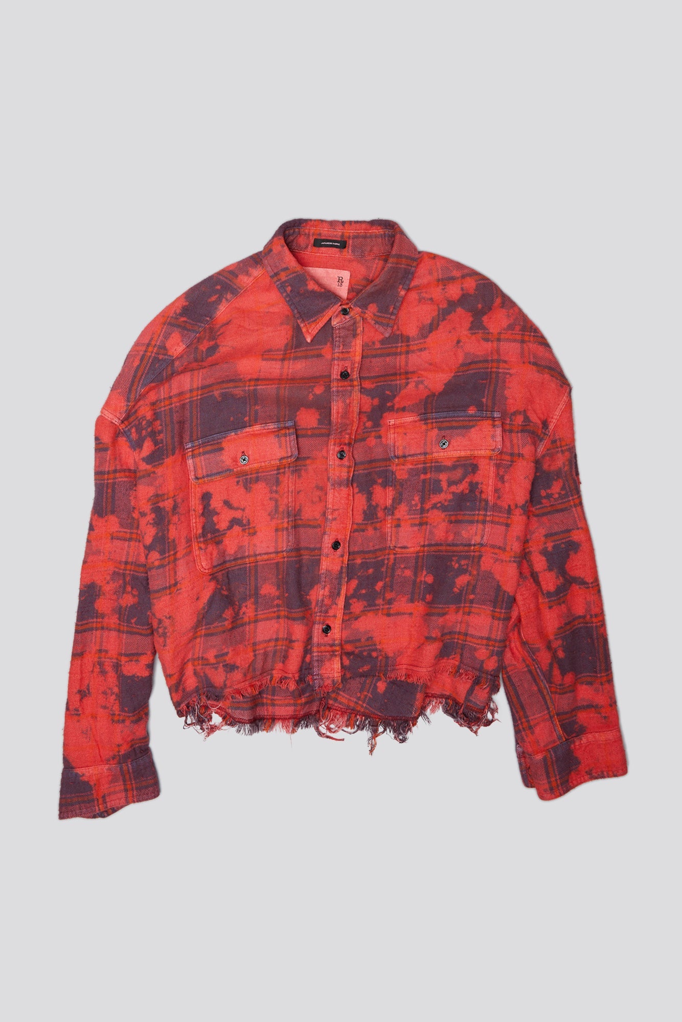 CROPPED WORKSHIRT - DUSK RED PLAID - R13