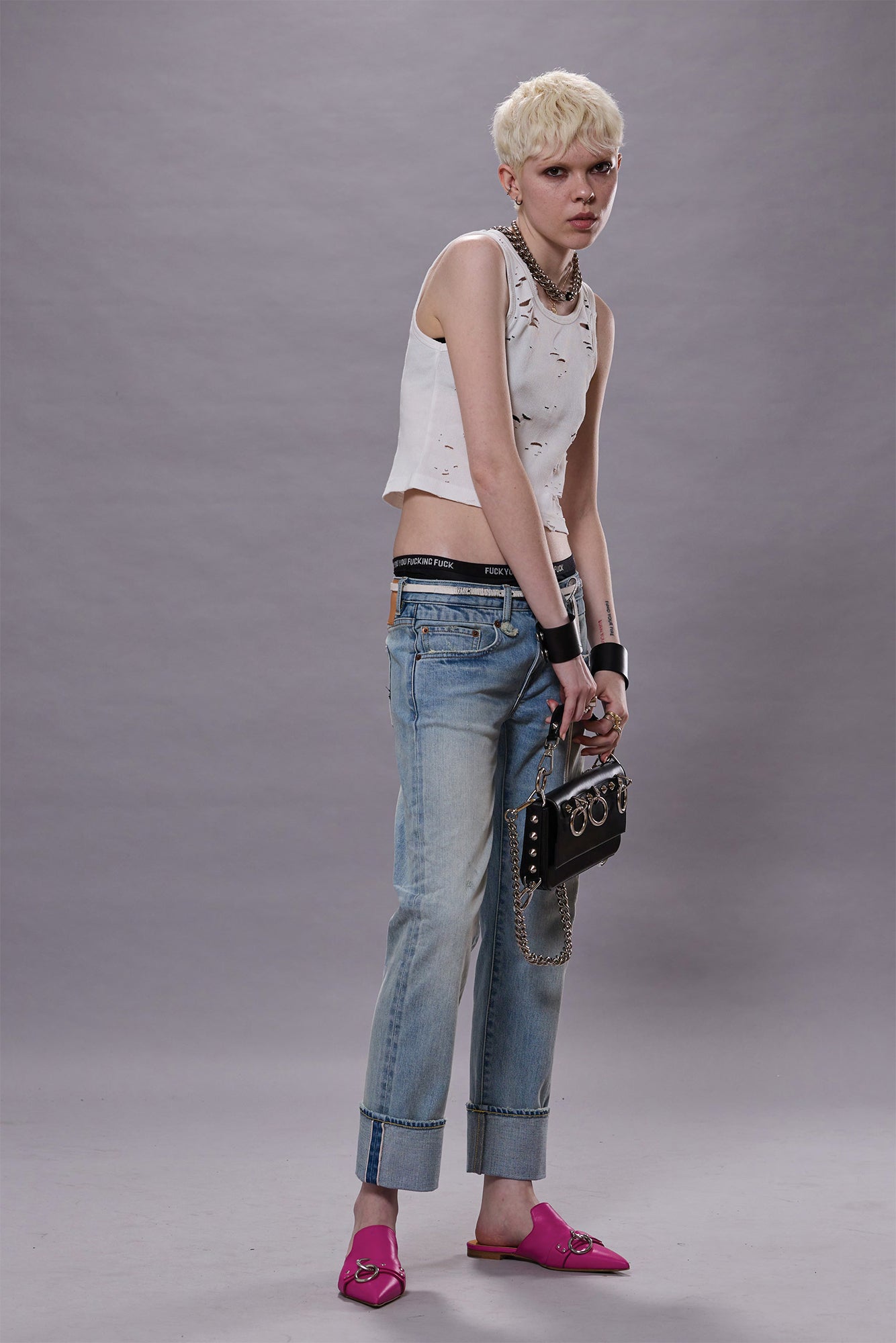 CUFFED BOY STRAIGHT - ELROY SELVEDGE BLUE