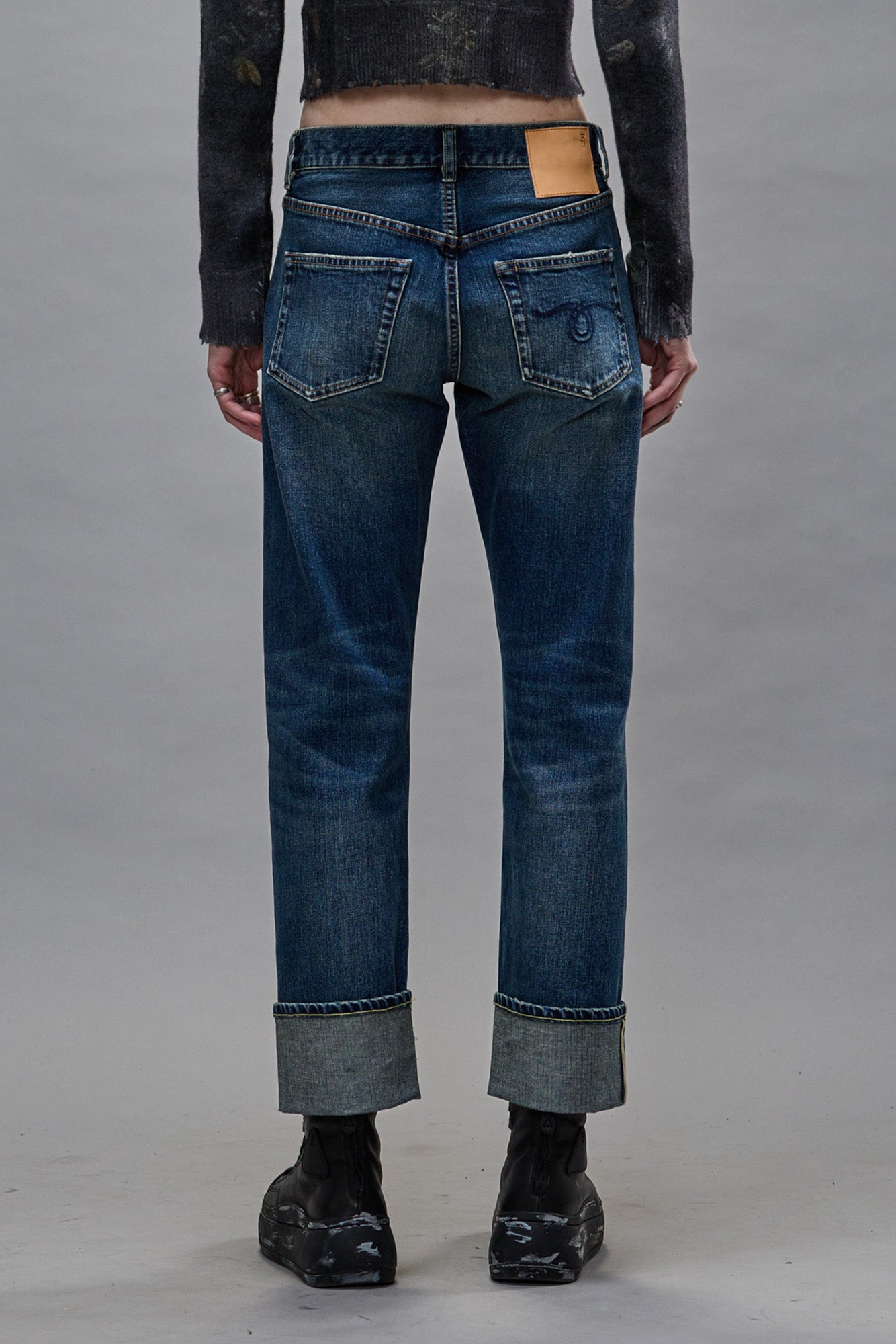 CUFFED ROMEO JEAN - CASLON SELVEDGE BLUE - R13