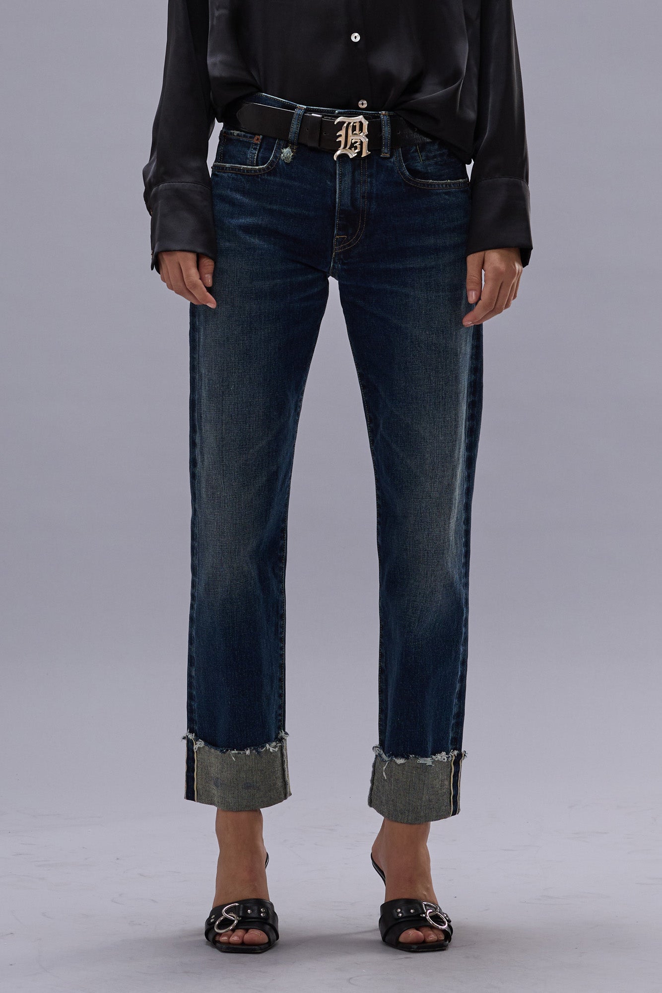 CUFFED ROMEO JEAN - WINNETT SELVEDGE BLUE - R13