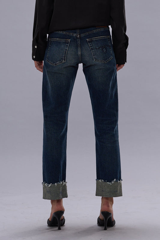 CUFFED ROMEO JEAN - WINNETT SELVEDGE BLUE - R13