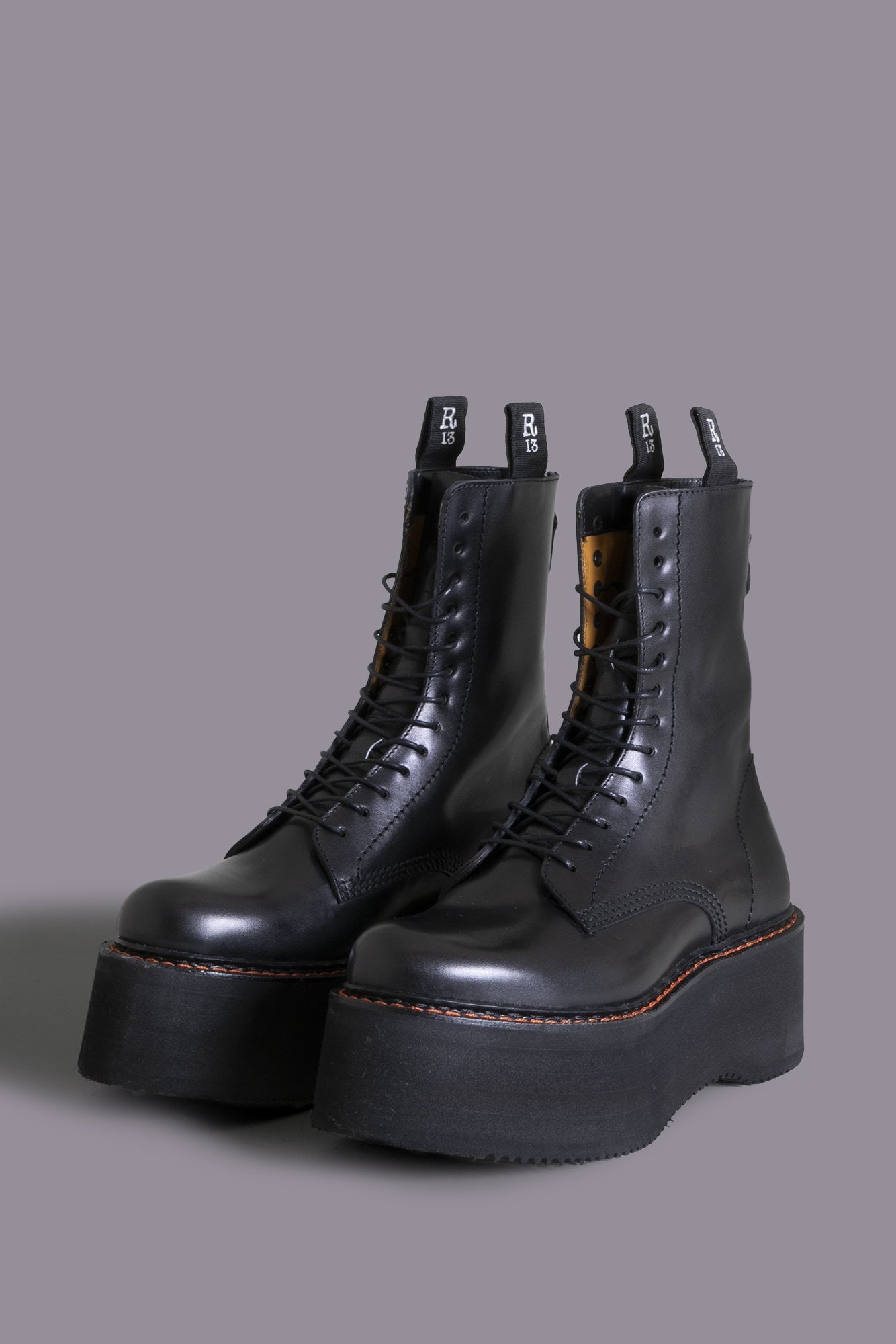 DOUBLE STACK BOOT - BLACK - R13