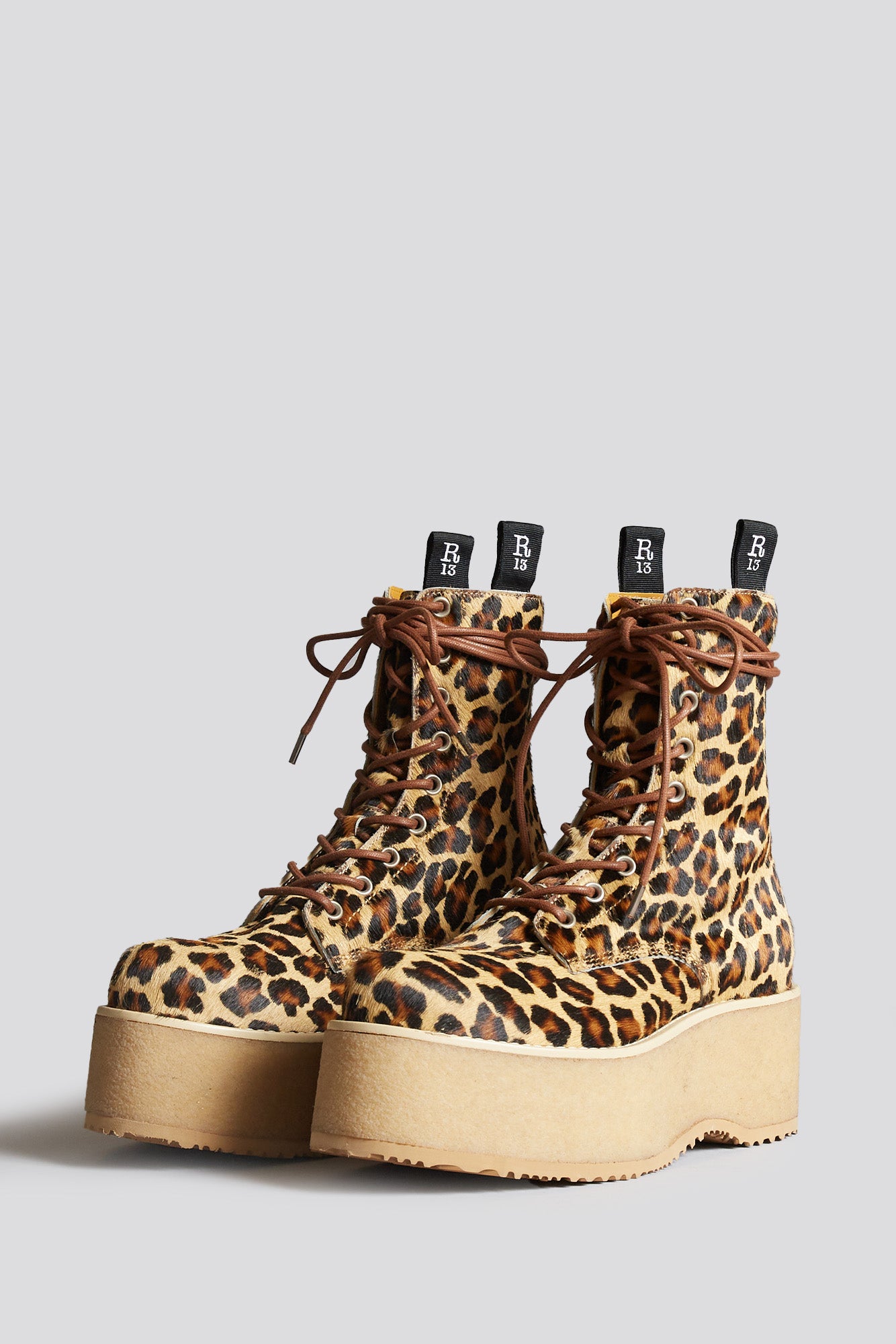 DOUBLE STACK BOOT - LEOPARD - R13