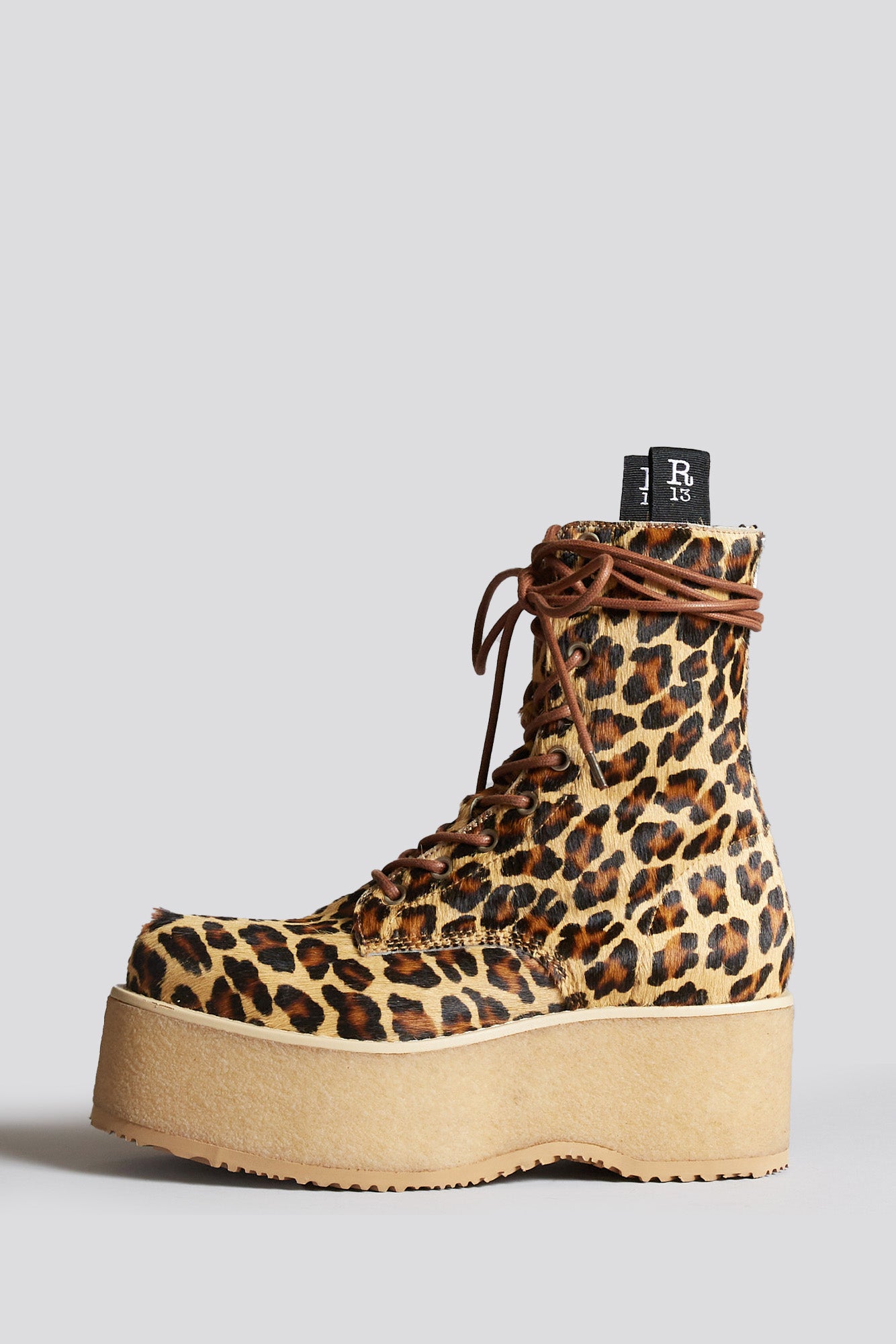 DOUBLE STACK BOOT - LEOPARD - R13