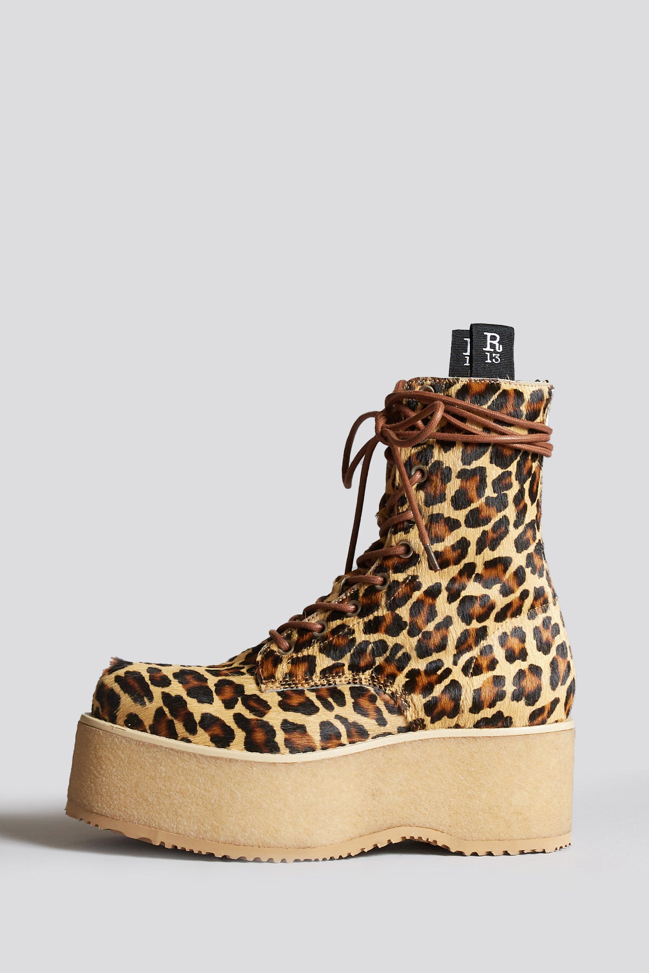 DOUBLE STACK BOOT - LEOPARD - R13