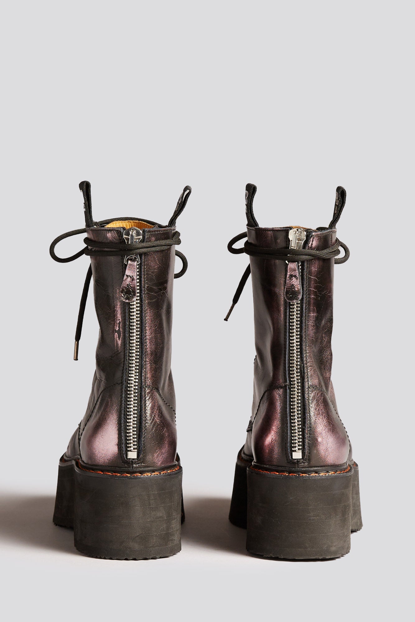 DOUBLE STACK BOOT - PINK SHINE - R13