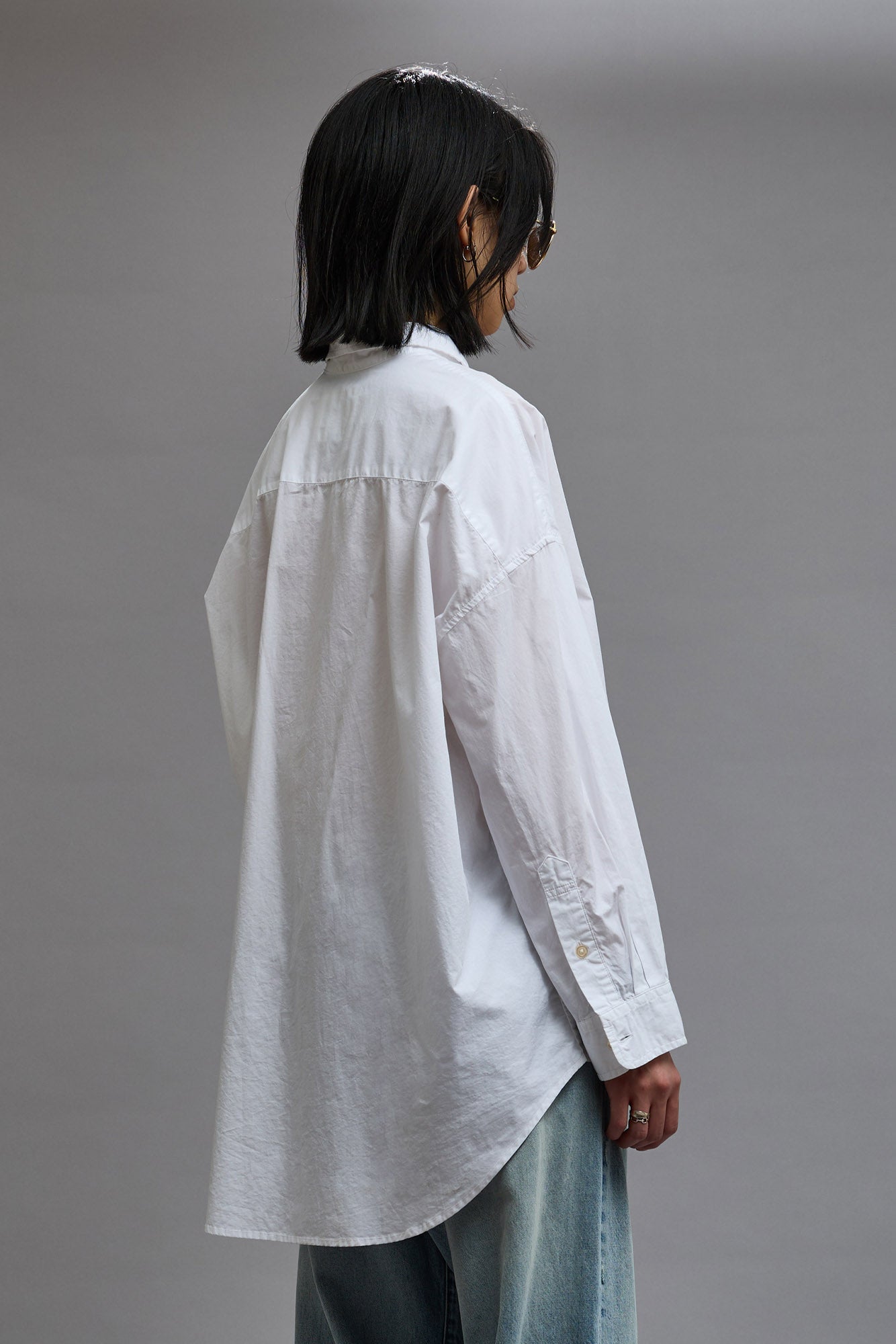 DROP NECK SHIRT - WHITE - R13