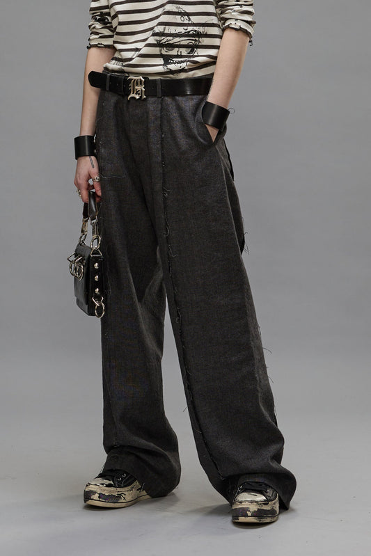 EXPOSED SEAM TROUSER - DARK GREY - R13