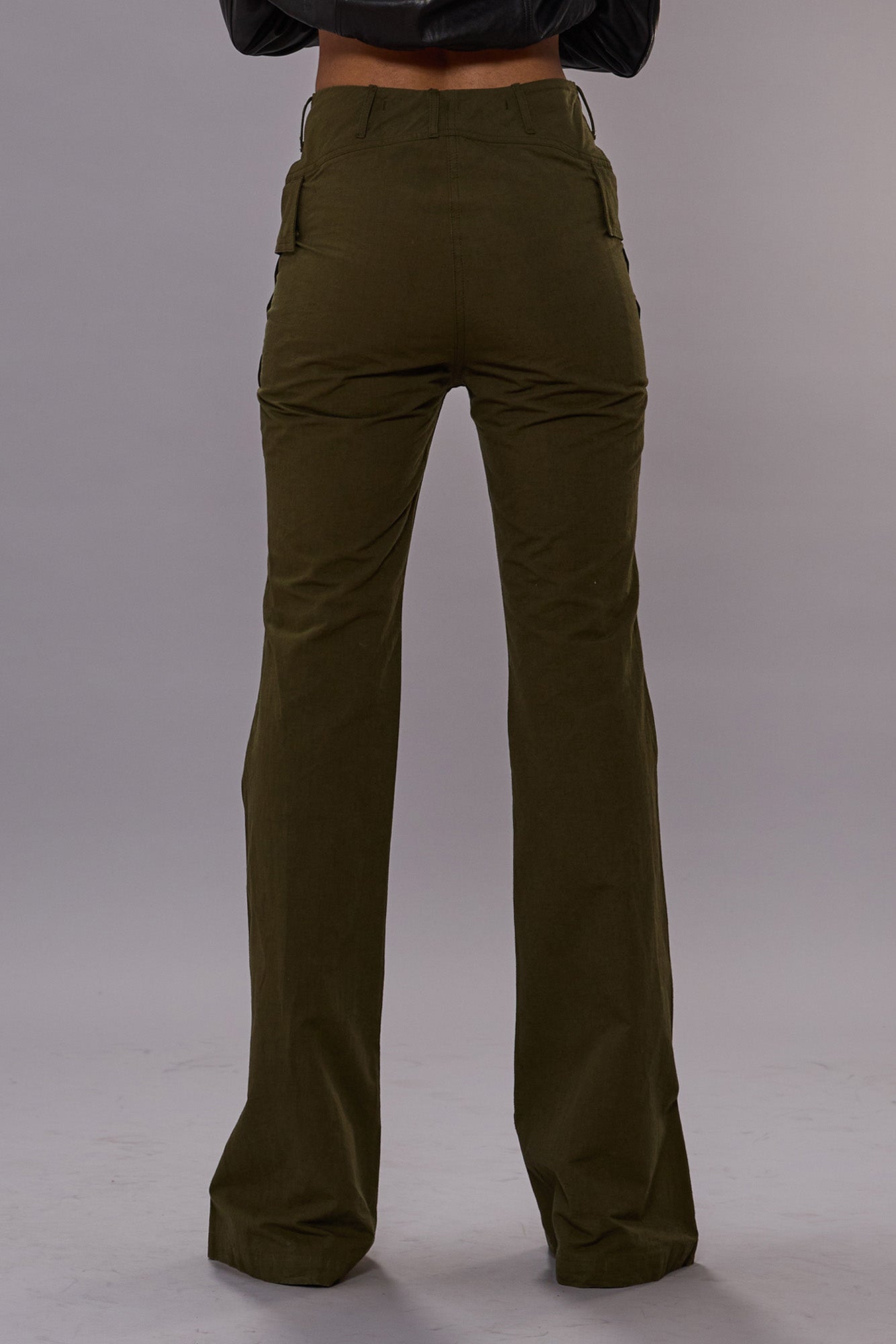 FLARE LEG PANT - OLIVE - R13