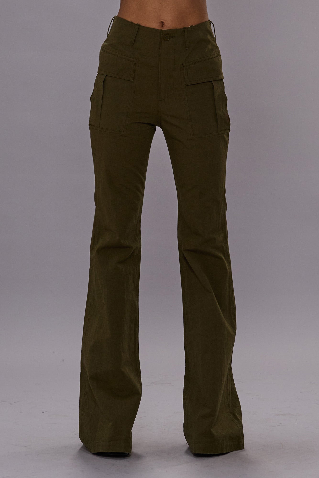 FLARE LEG PANT - OLIVE - R13