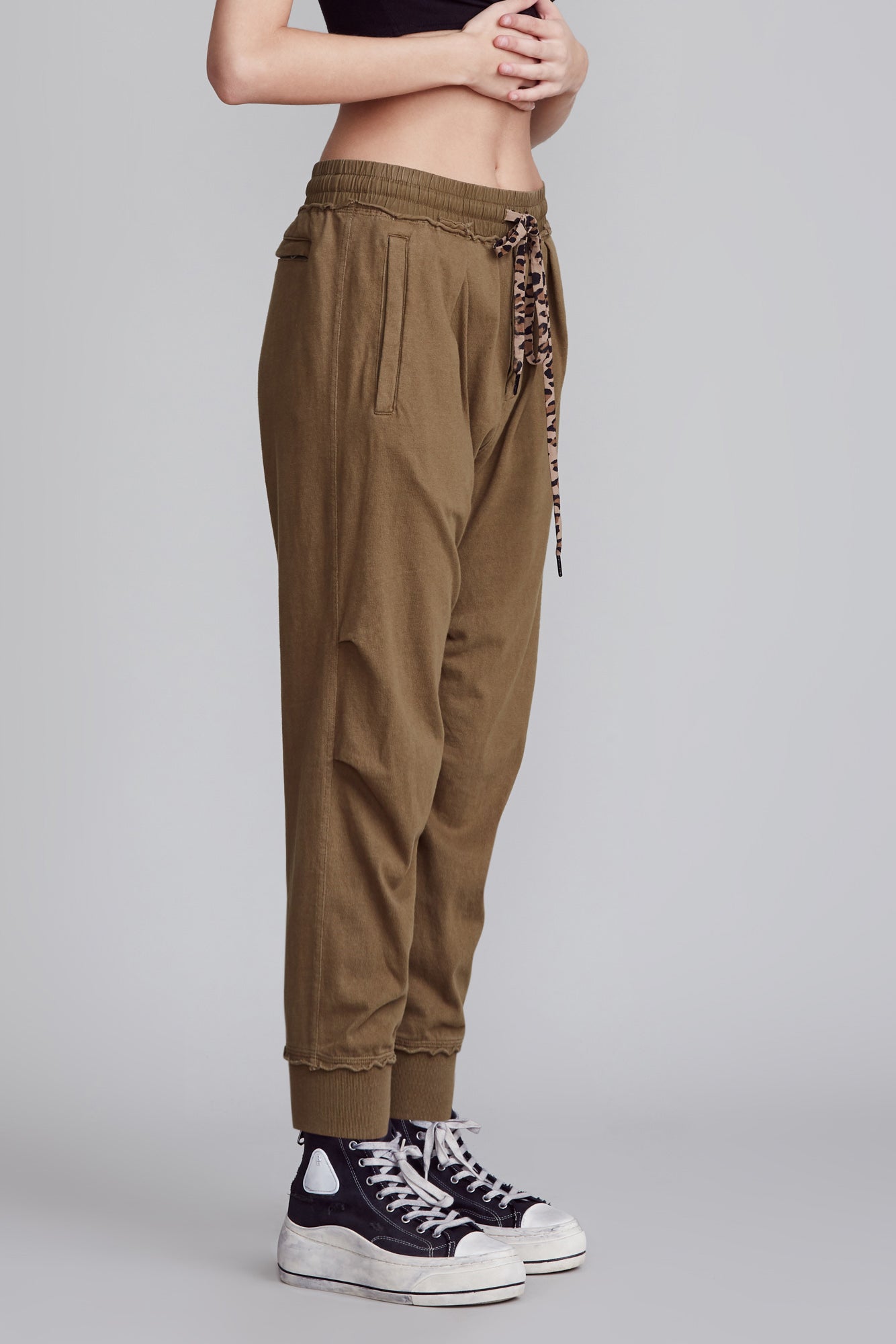 HAREM SWEATPANT - OLIVE - R13