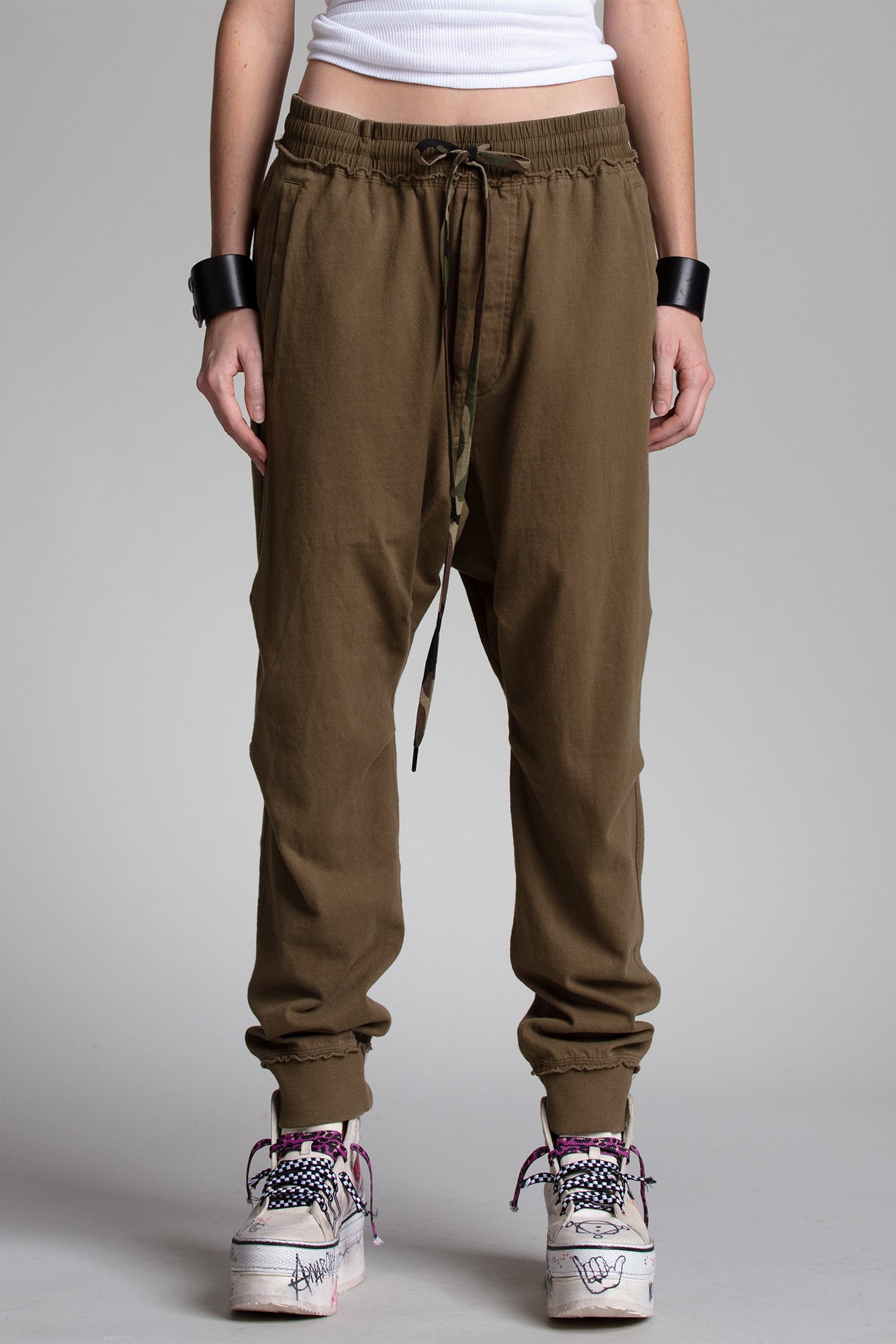 HAREM SWEATPANT - OLIVE - R13