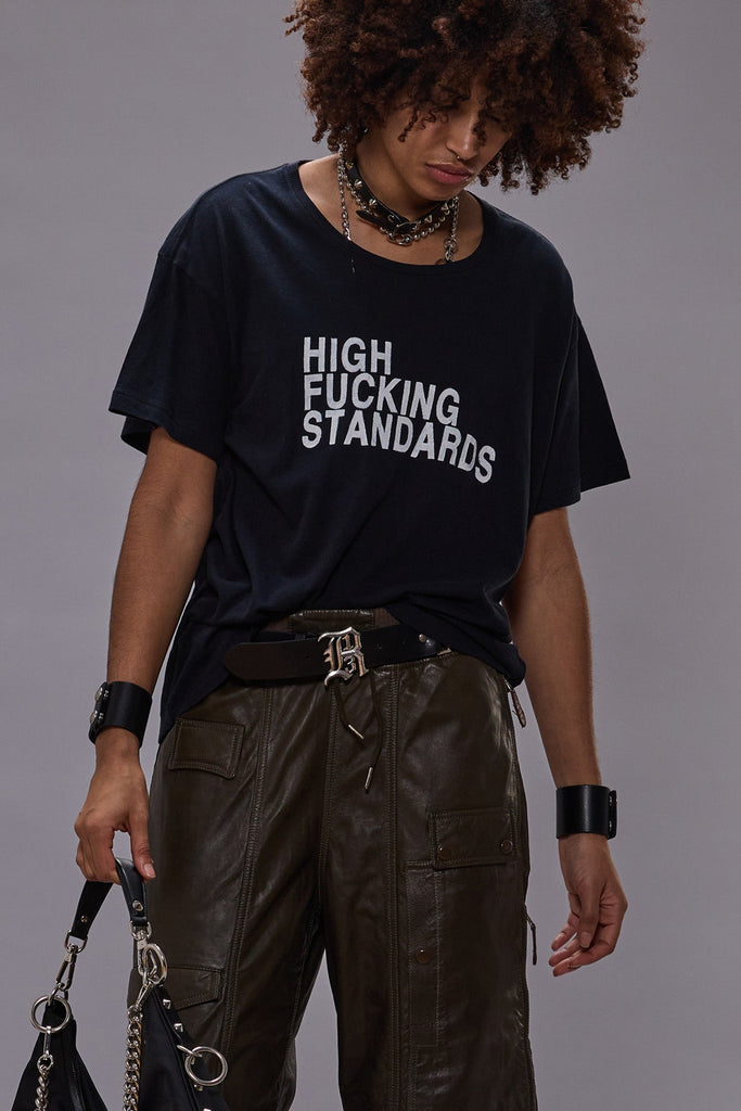 HIGH F STANDARDS BOY T - BLACK