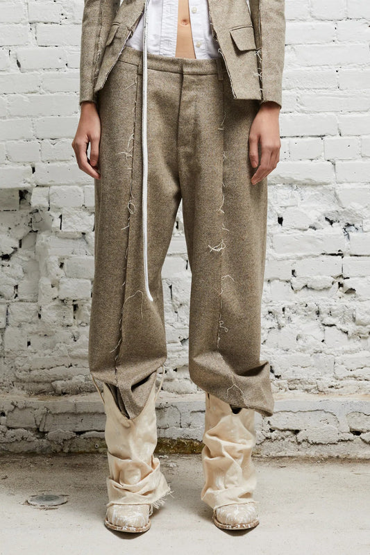 INVERTED TROUSER - OATMEAL - R13