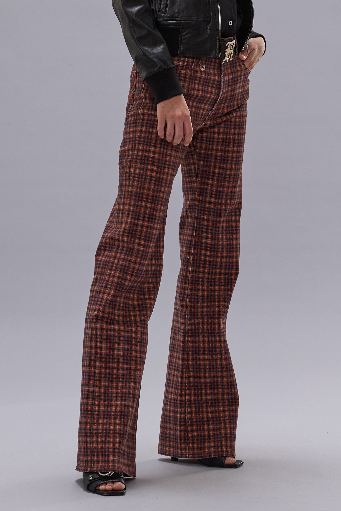 JANE JEAN - PRINTED AUBURN PLAID - R13