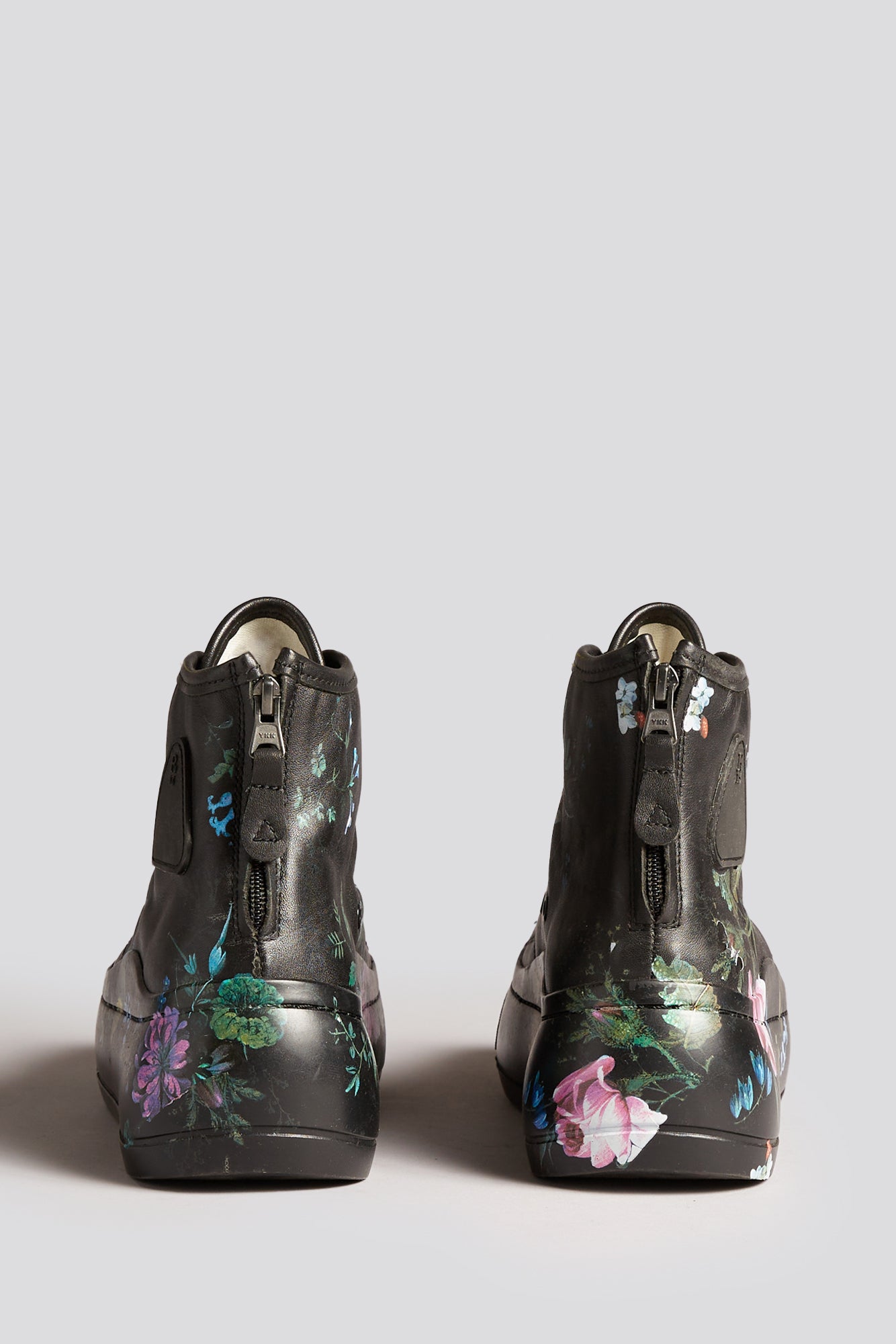 KURT HIGH TOP SNEAKER - BLACKOUT LEATHER FLORAL - R13